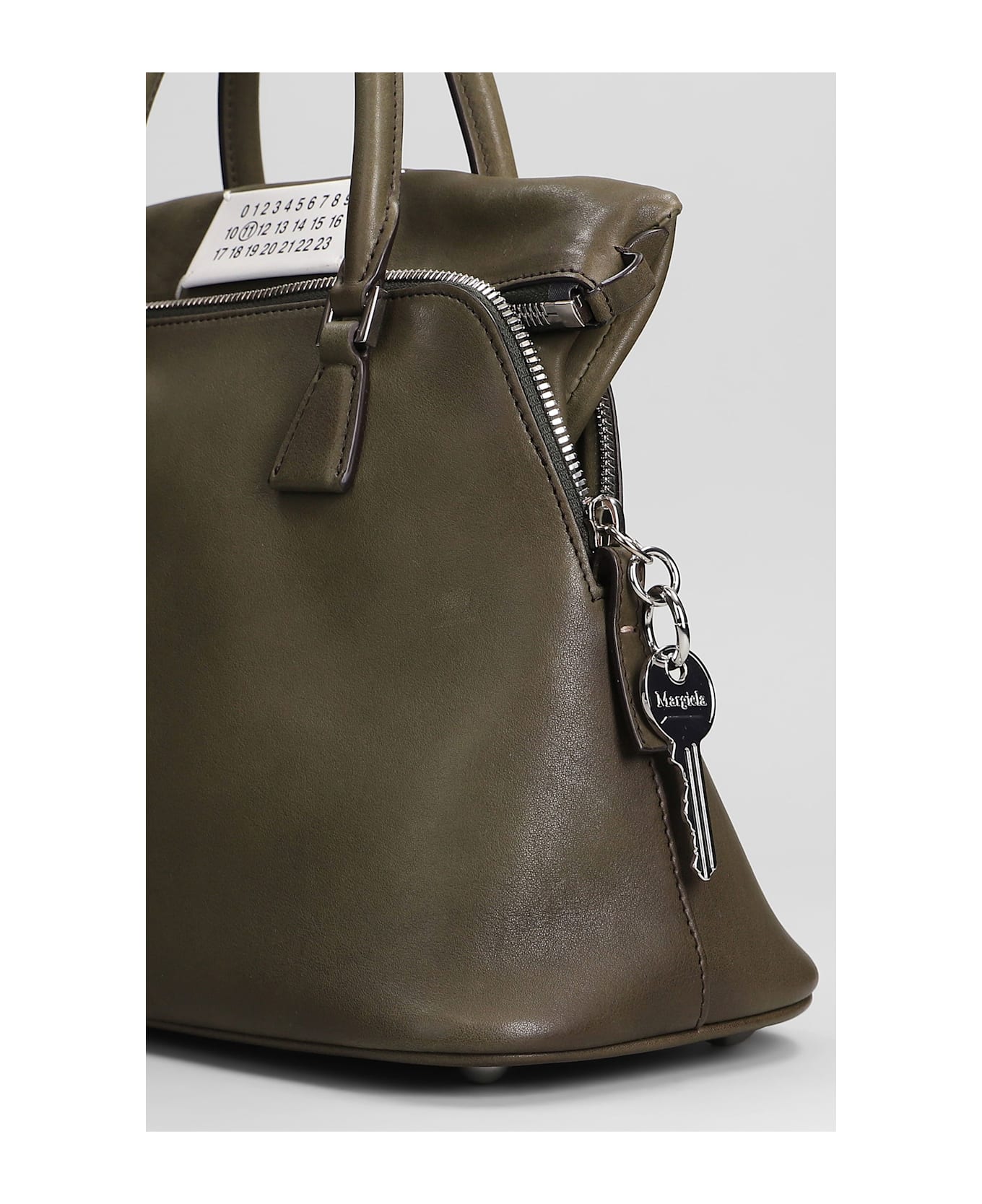 Maison Margiela 5ac Hand Bag In Khaki Leather - khaki