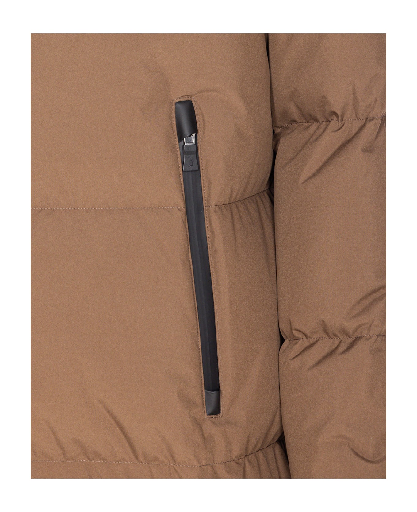 Herno 2layers Long Down Jacket - Brown