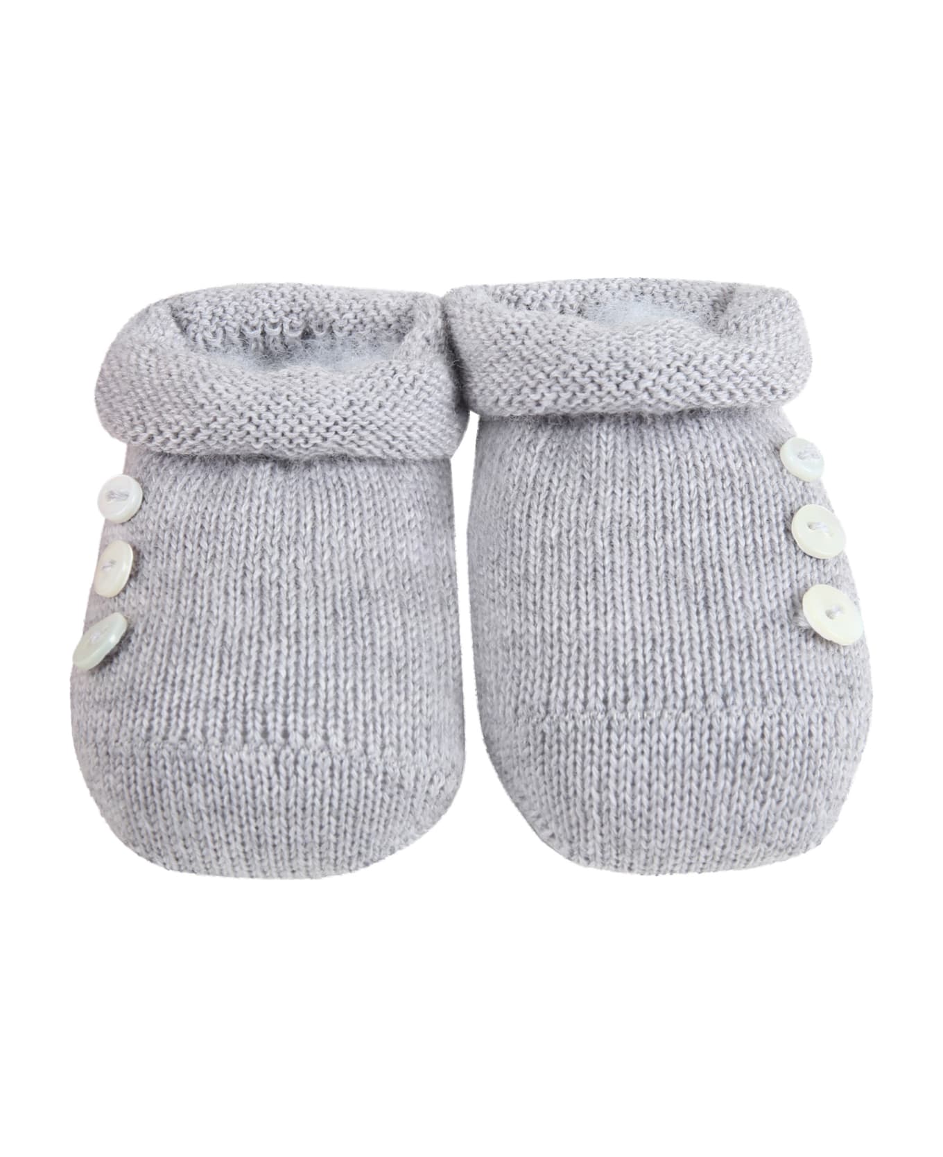 Story Loris Gray Baby-bootee For Babies - Grey