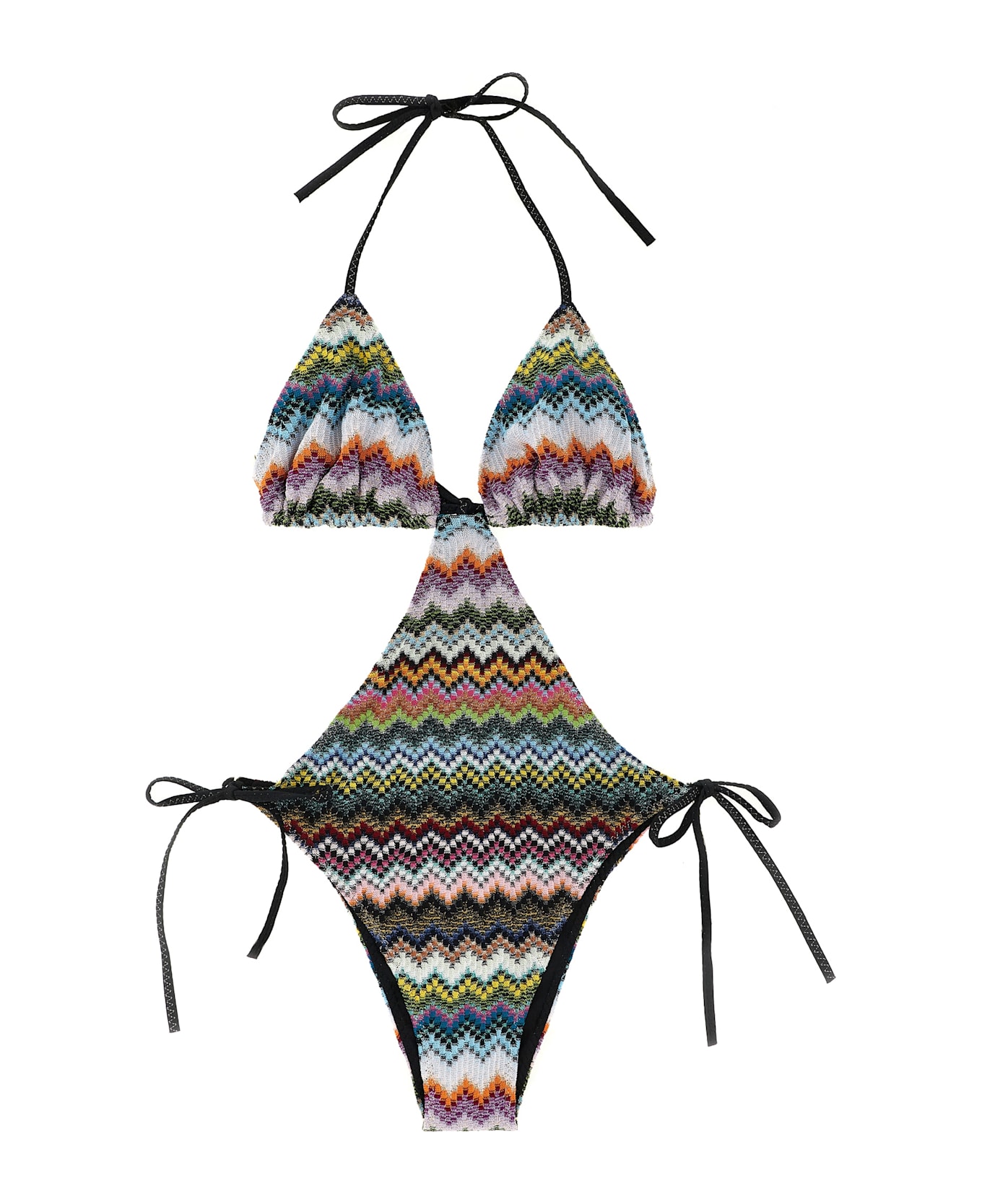 Missoni Zigzag Pattern Trikini - Multicolor