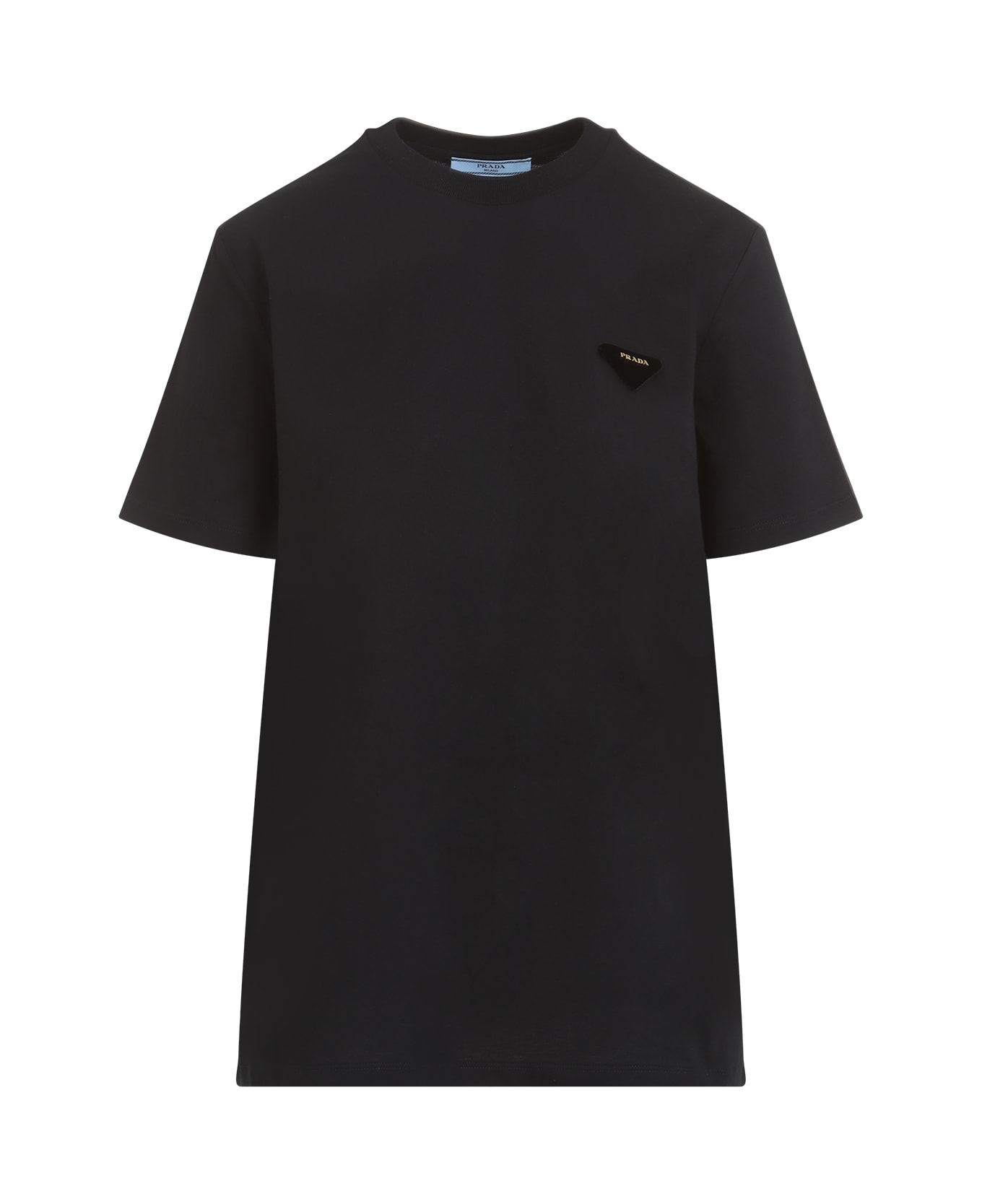 Prada Black Cotton T-shirt - NERO