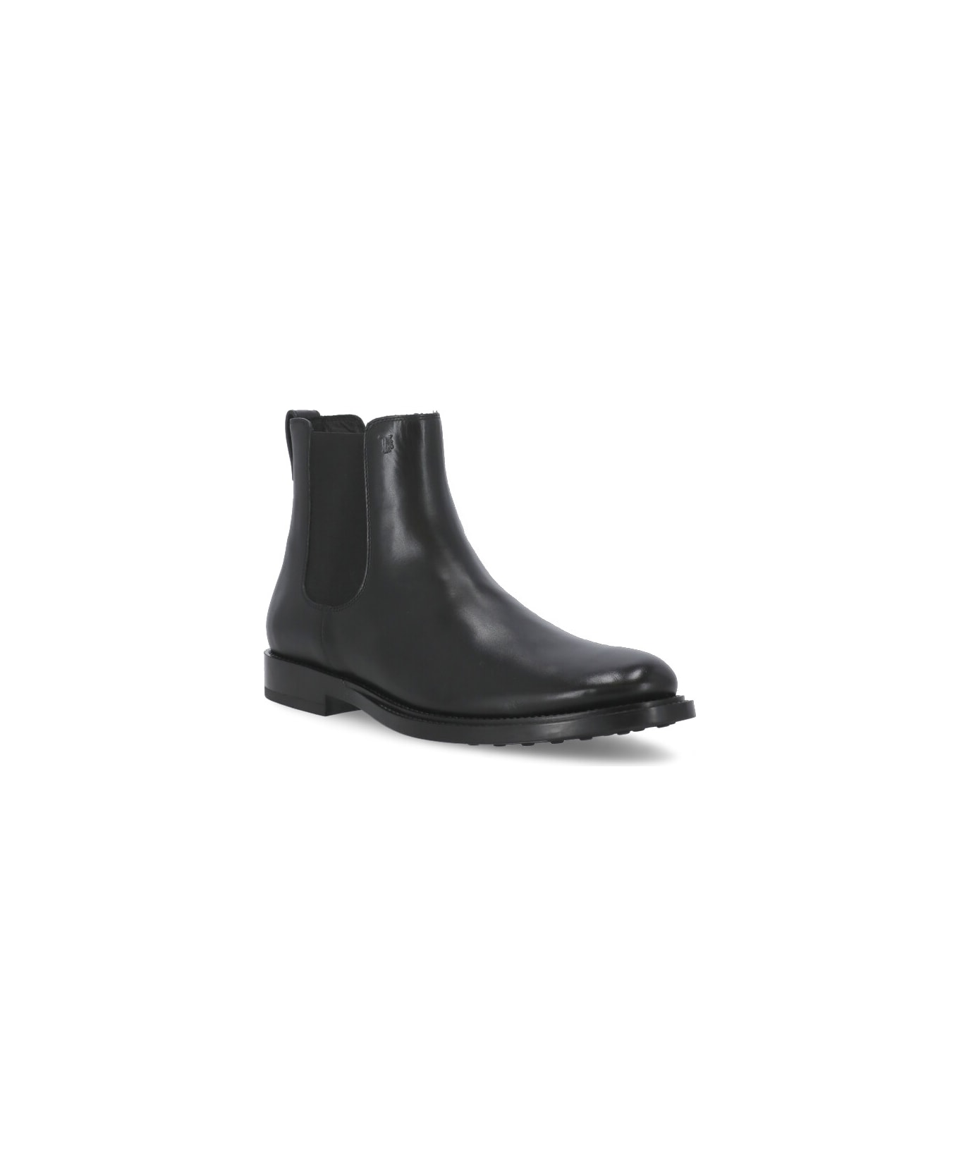 Tod's Suede Leather Chelsea Boots - Black ブーツ