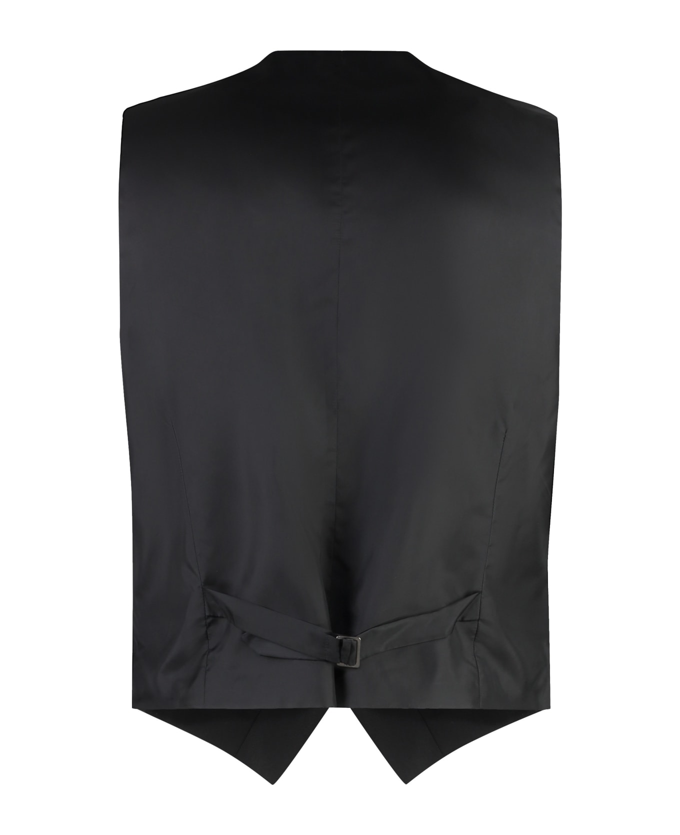 Z Zegna Wool Vest - black