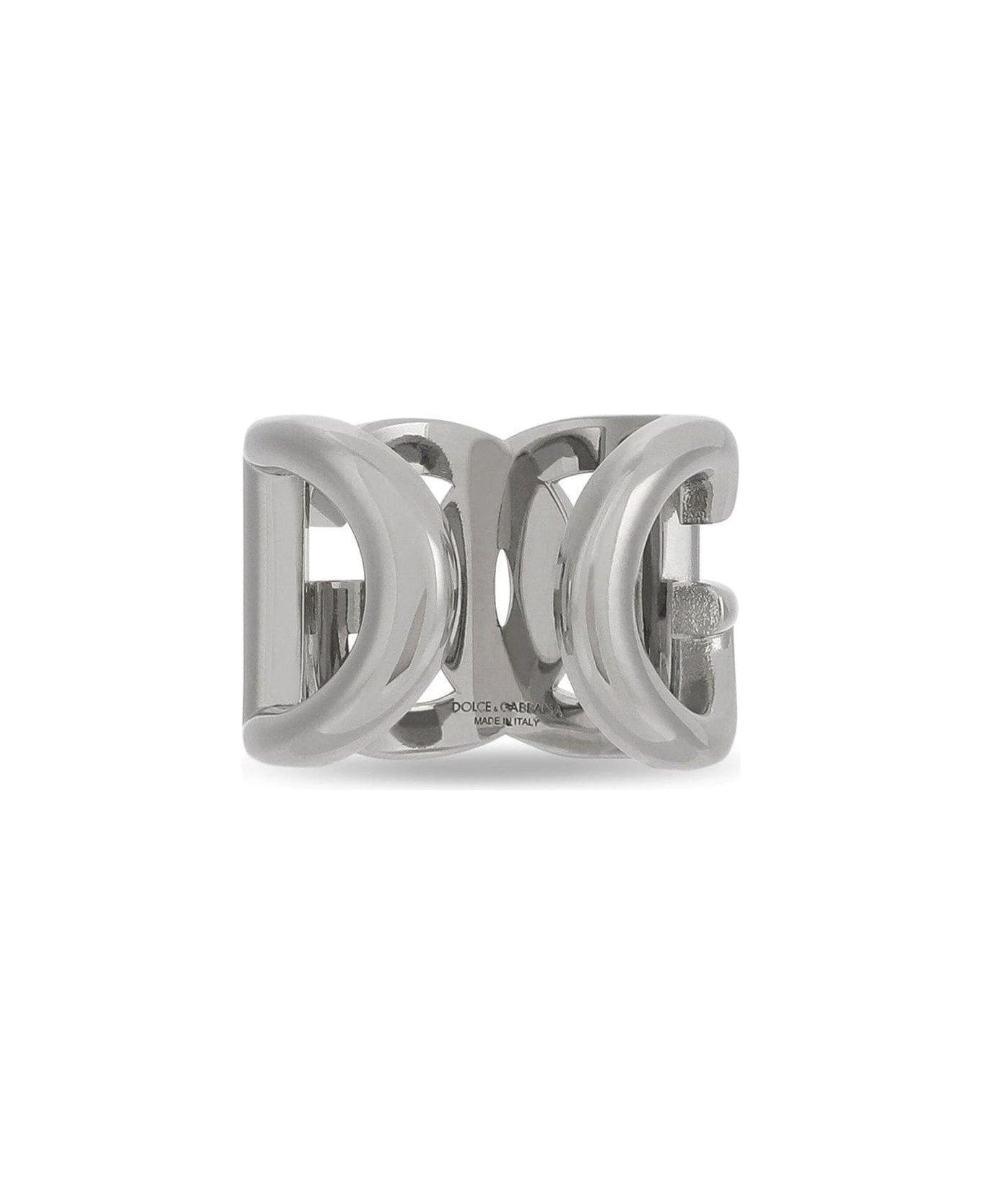 Dolce & Gabbana Dg Logo Ring - Argento palladio リング