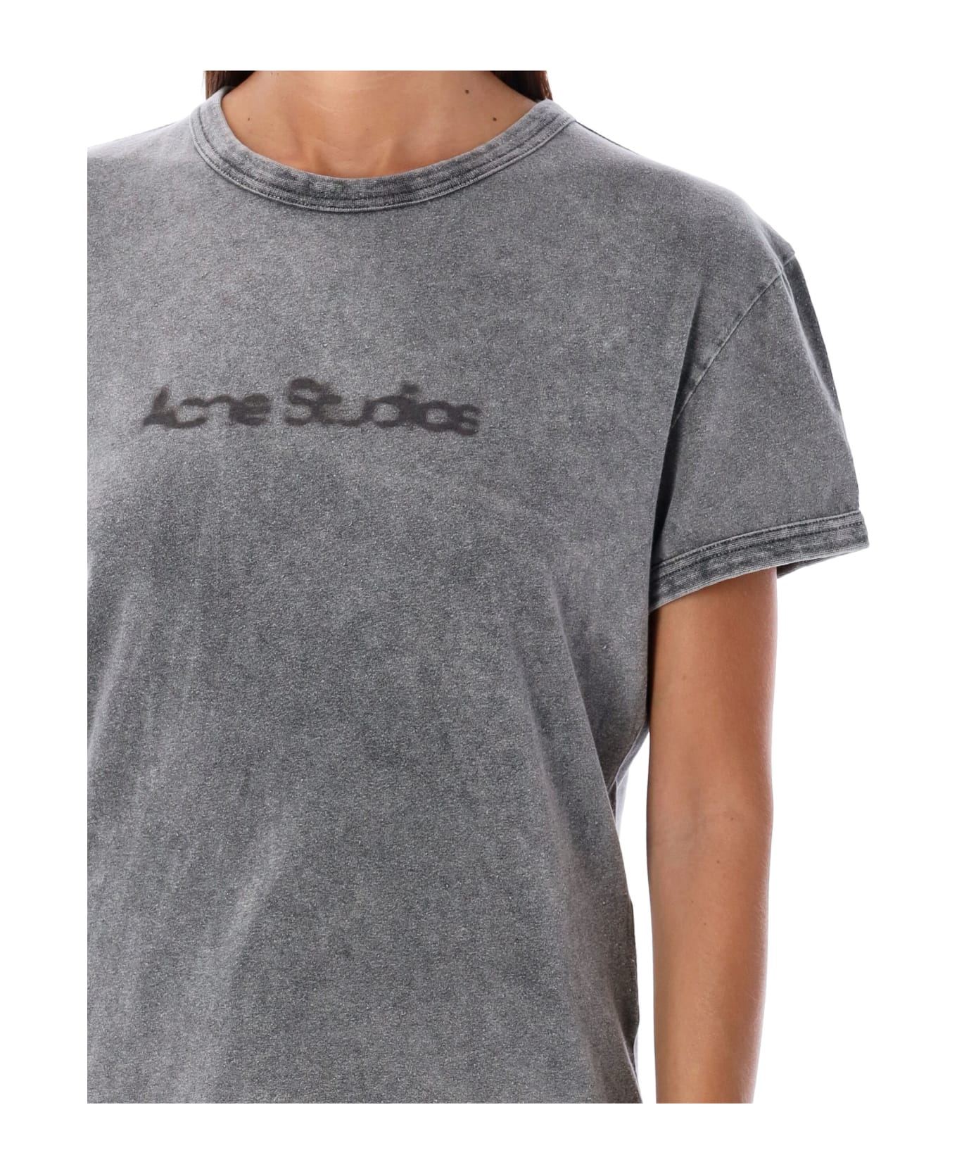 Acne Studios Etza Blurred T-shirt - FADED GRAY