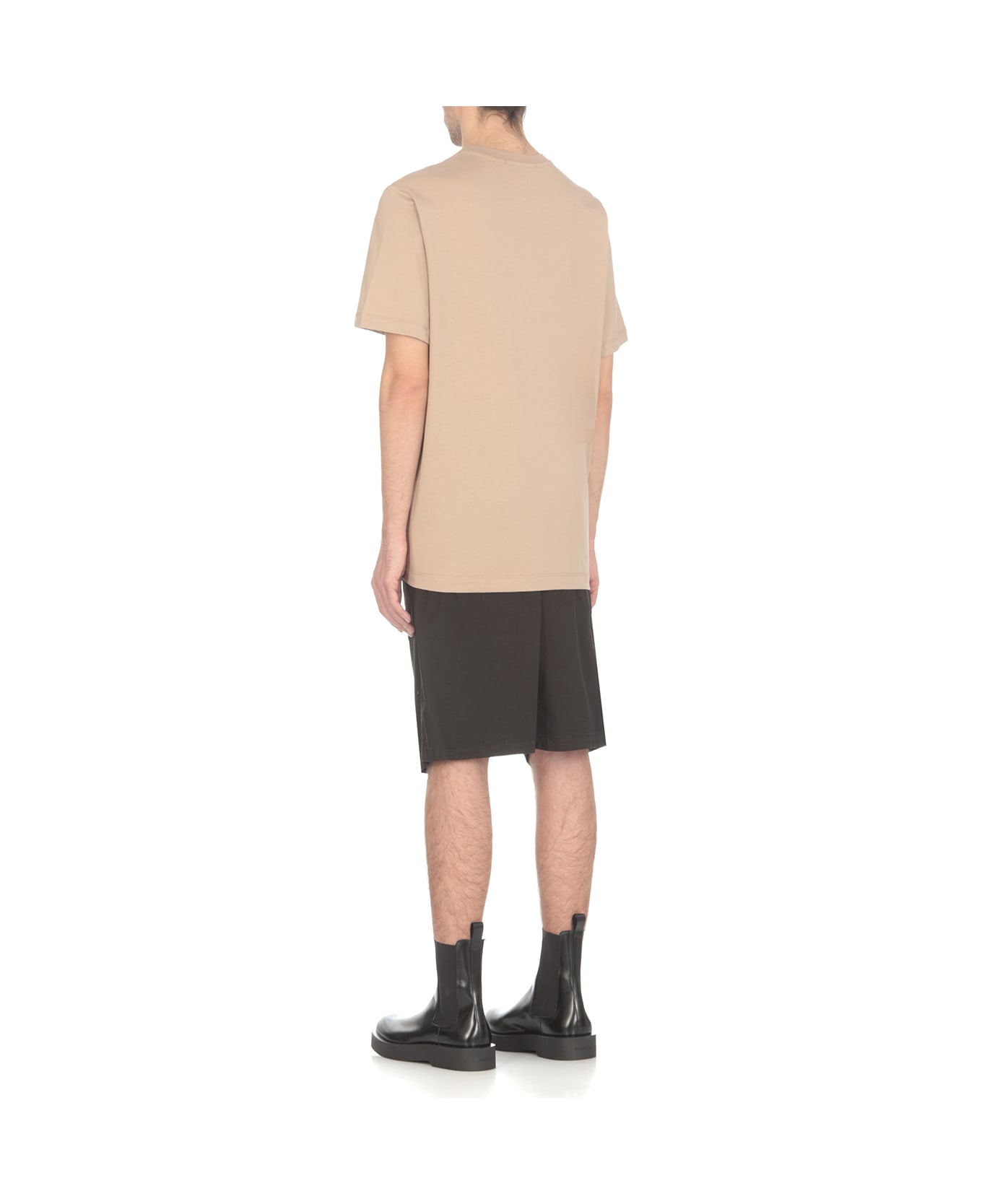 MSGM T-shirt With Logo - Beige