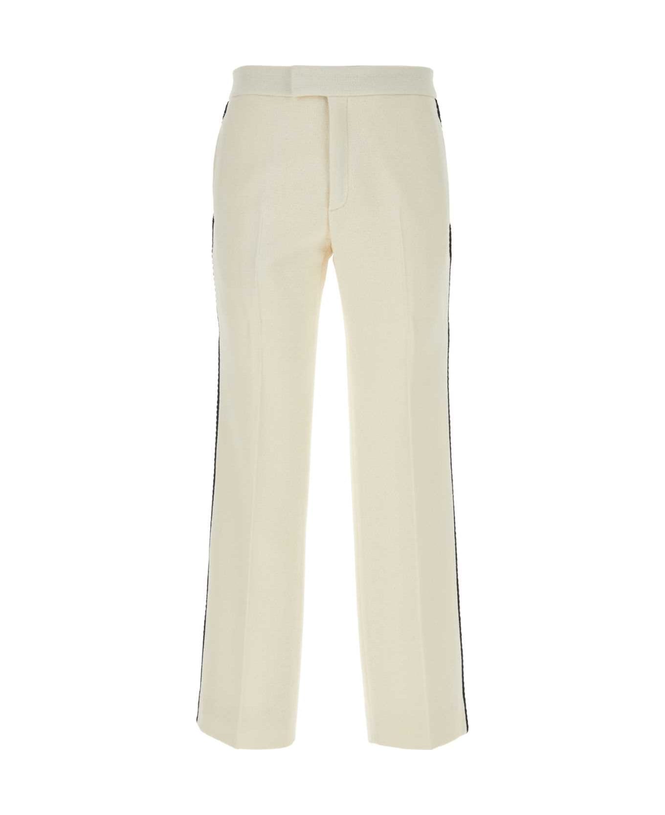 Gucci Ivory Tweed Pant - ALMOND FLOWER/MIX