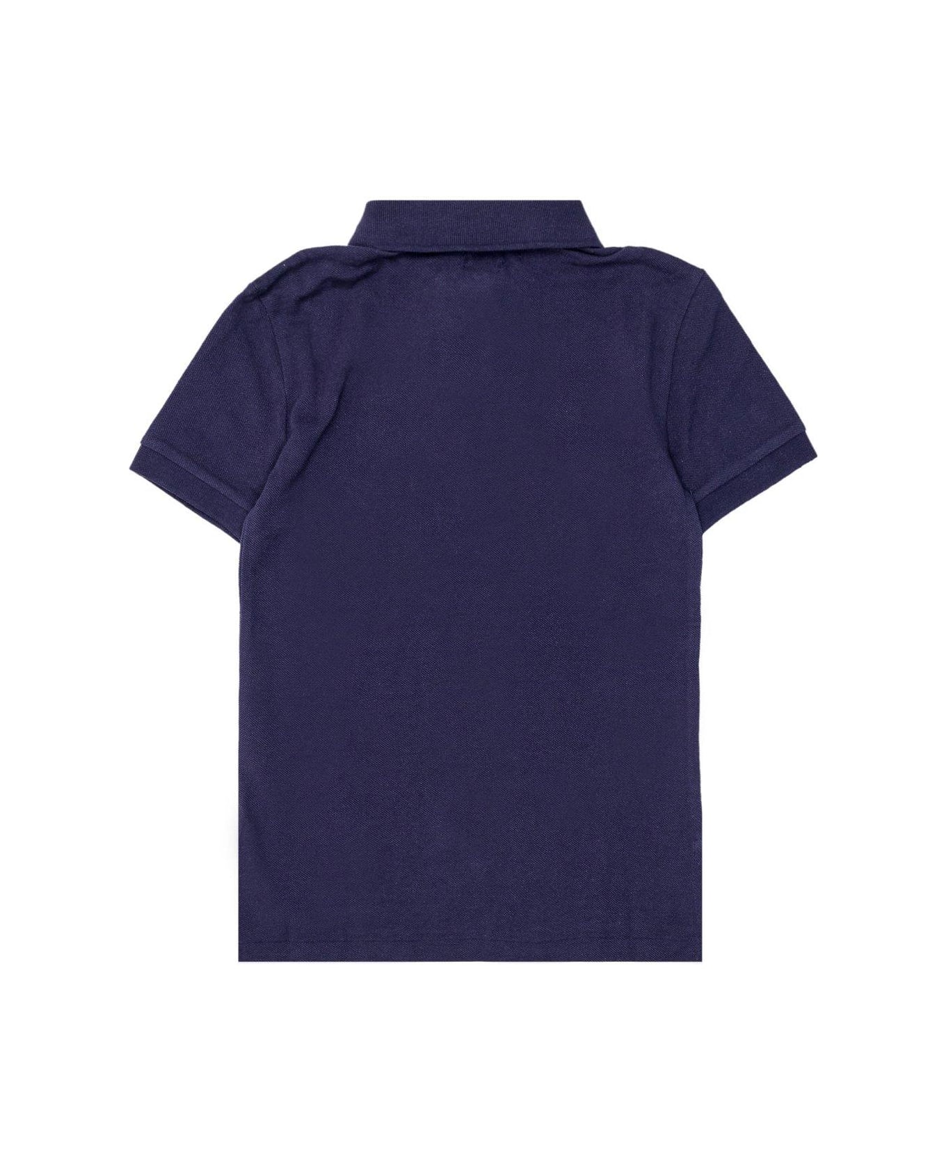 Ralph Lauren Logo Embroidered Short-sleeved Polo Shirt - Navy
