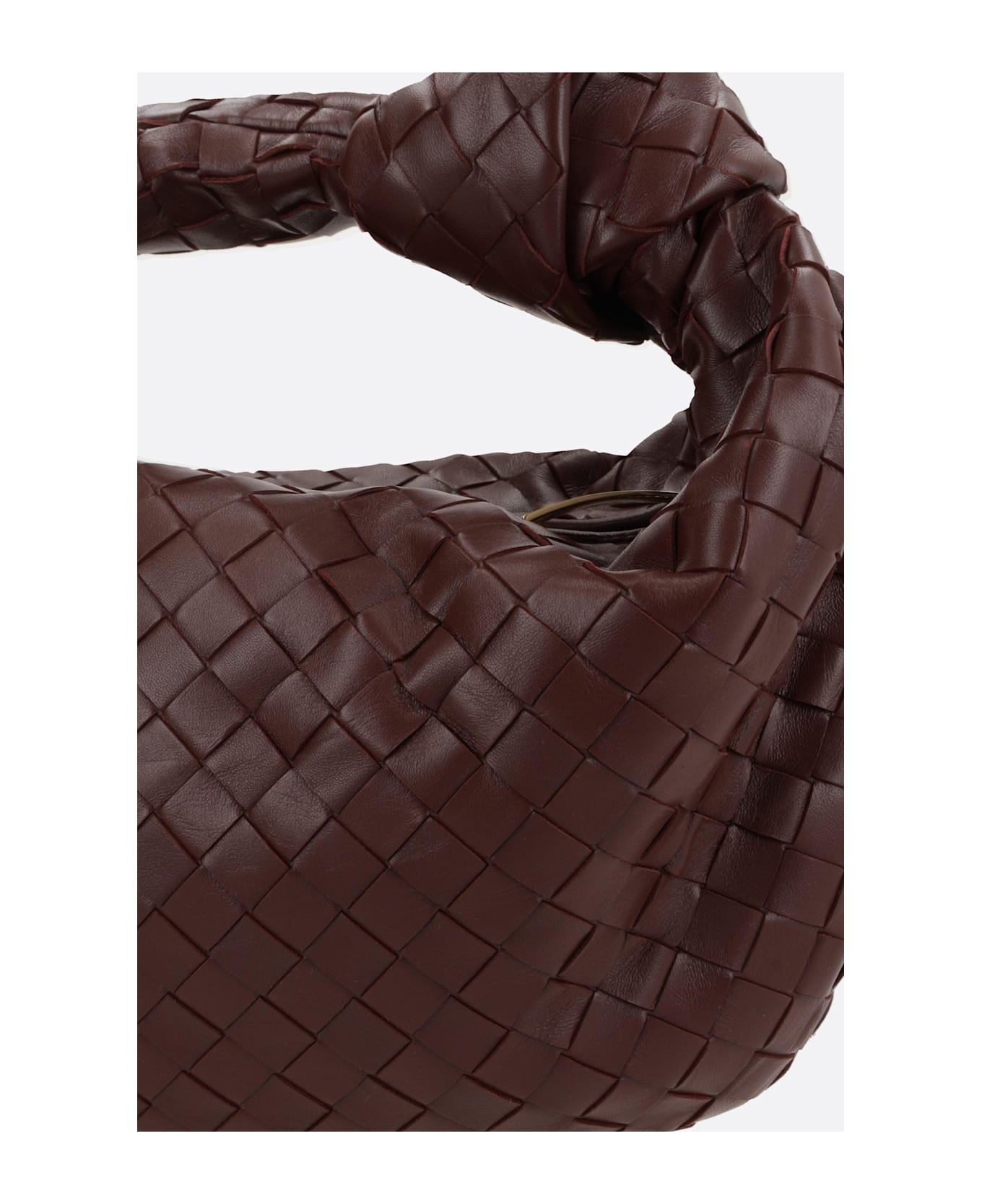 Bottega Veneta Jodie Teen Handbag In Intrecciato Nappa - BROWN