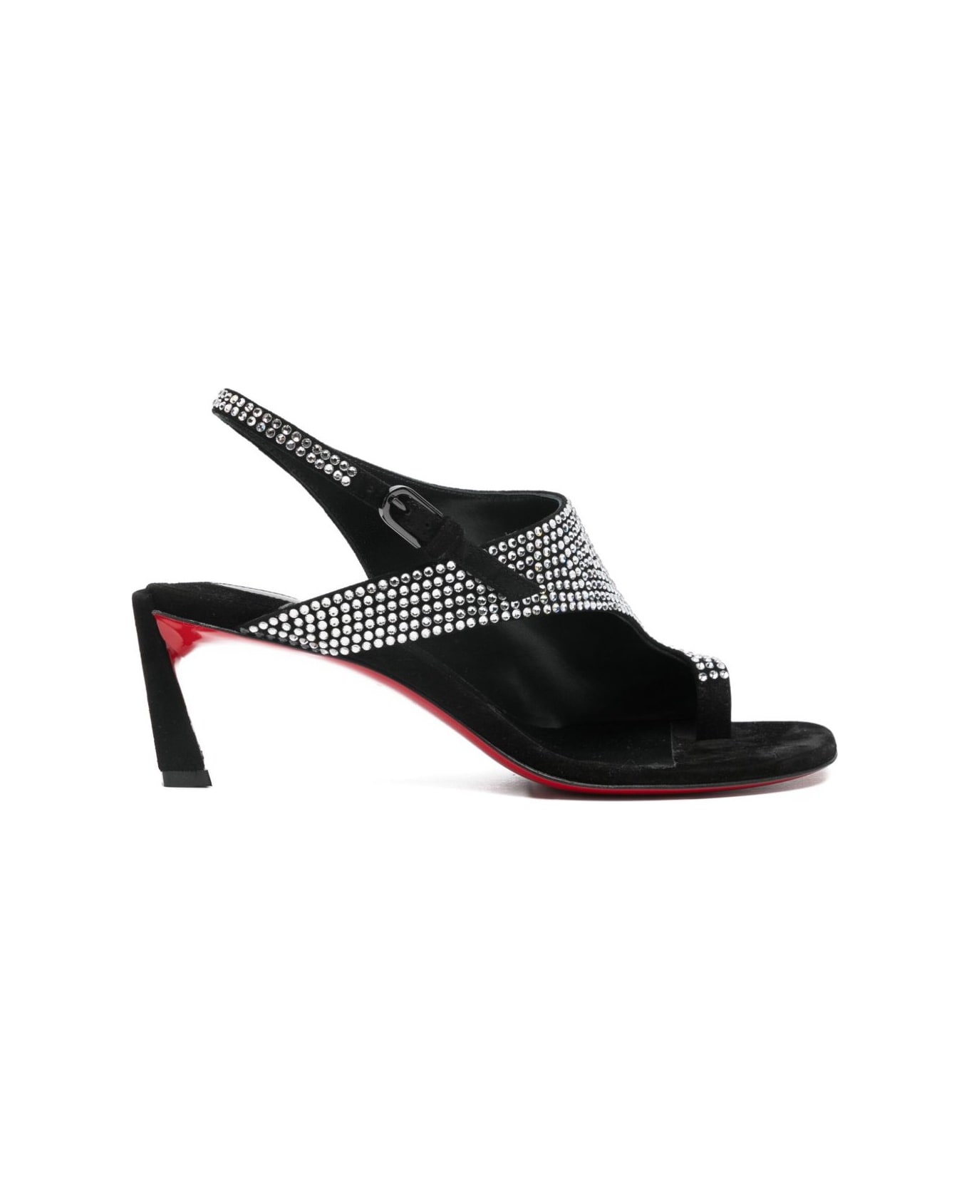 Christian Louboutin Viva Condora Strass Sandals - Black