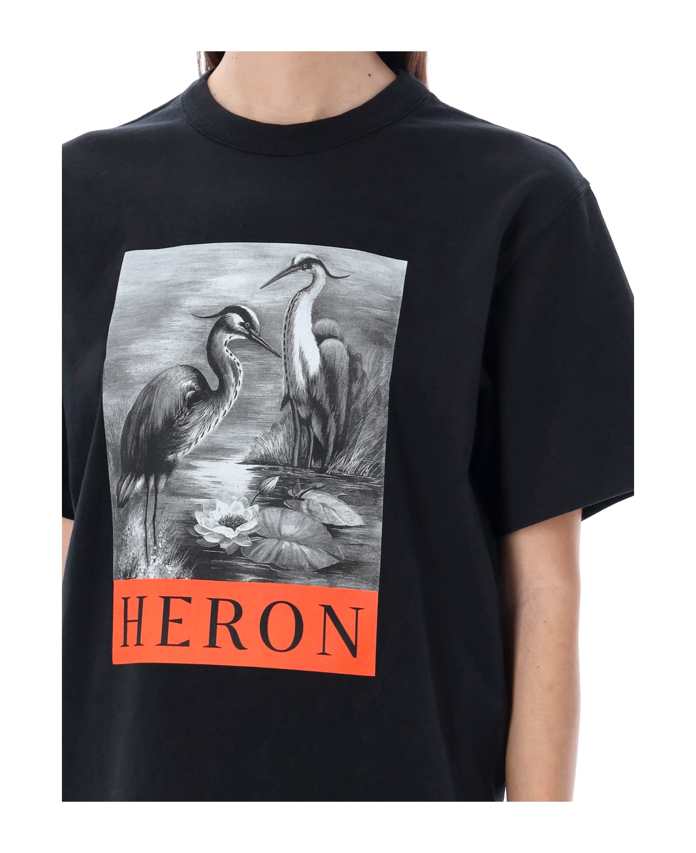 HERON PRESTON Nf Heron Bw T-shirt - BLACK