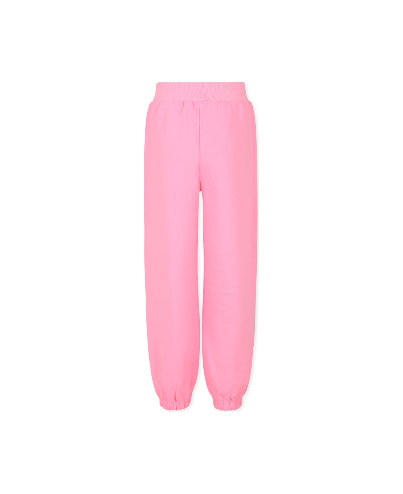 Billieblush Pink Trousers For Girl With Writing - Pink