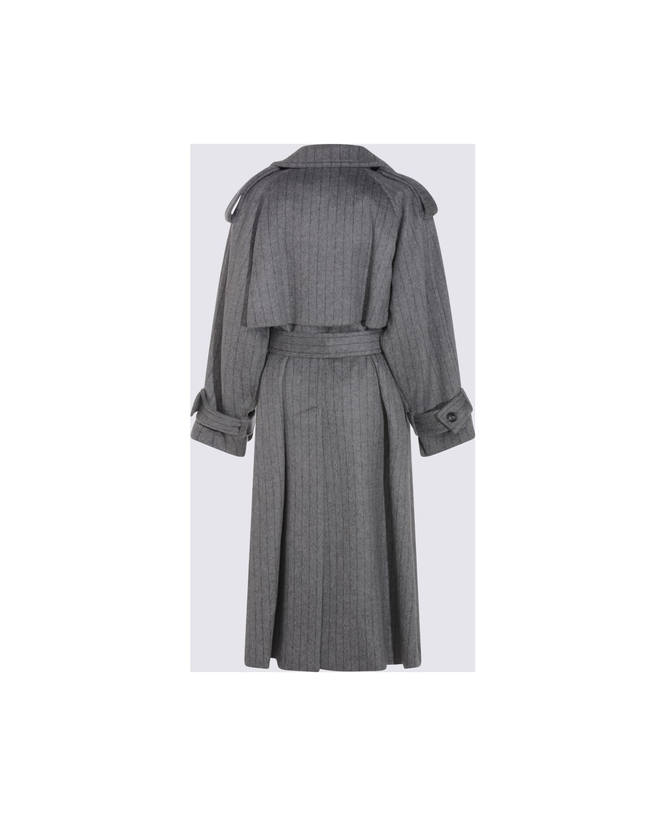 SportMax Grey Wool Arold1234 Coat - GRIGIO MEDIO