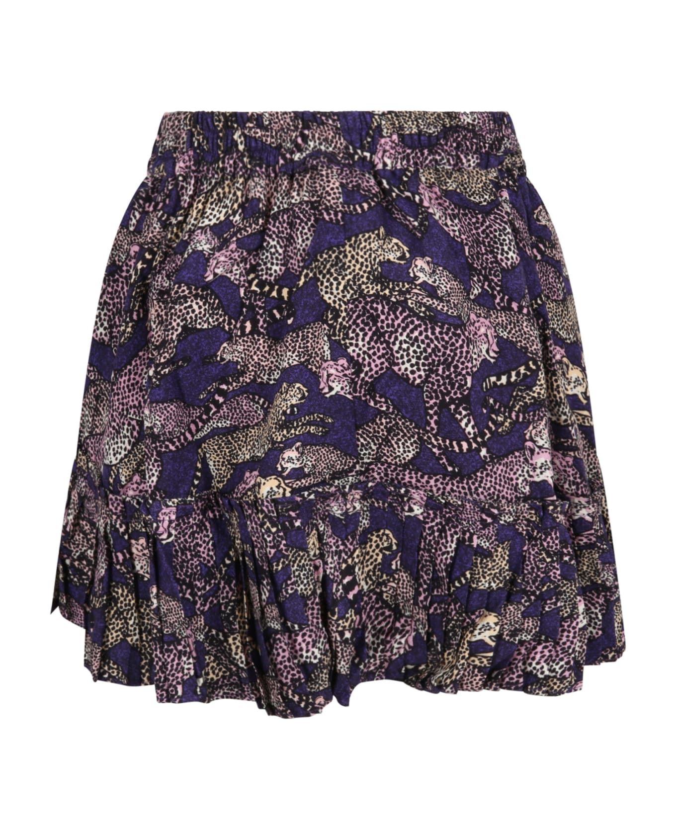 Kenzo Kids Purple Skirt For Girl With Tigers | italist, ALWAYS LIKE A SALE