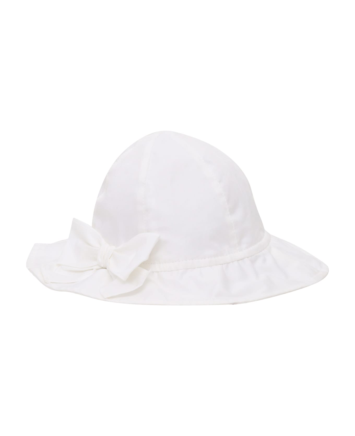Il Gufo Hat With Bow - WHITE アクセサリー＆ギフト