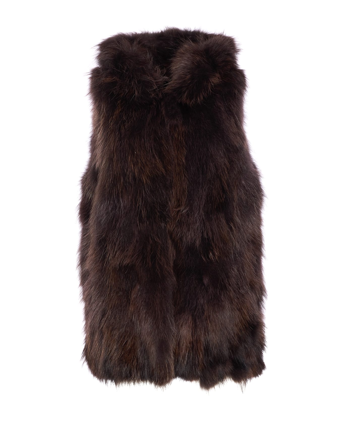 Bully Fur Vest - Brown