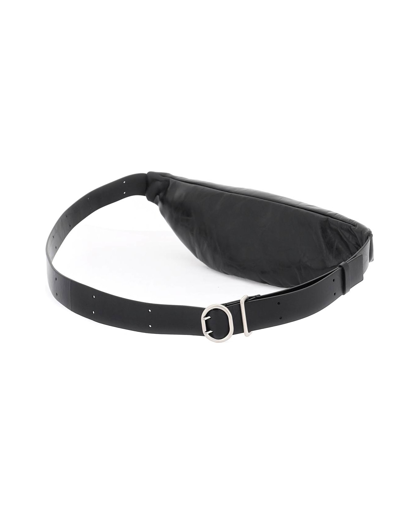 Jil Sander Black Leather Belt Bag - BLACK (Black)