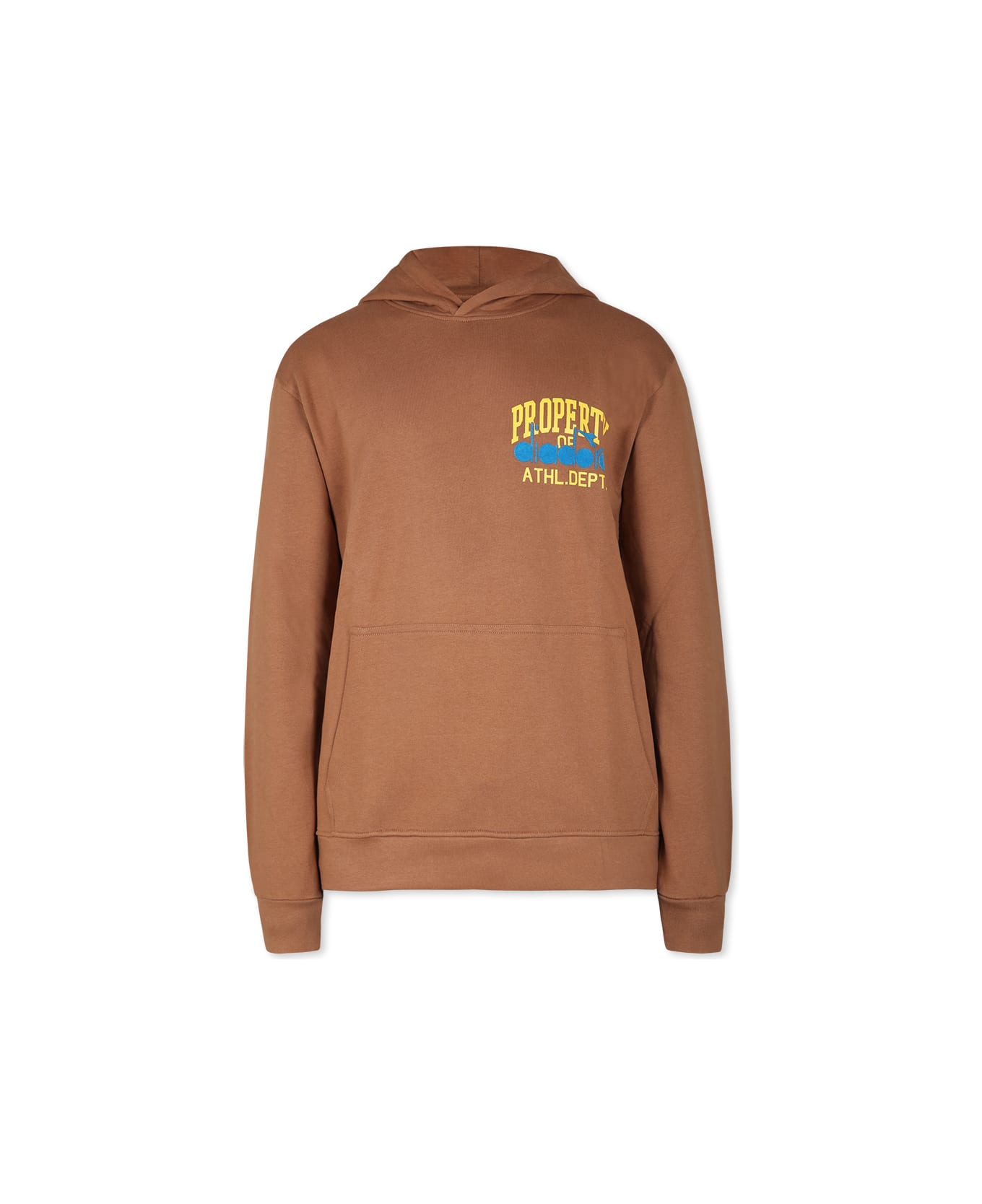 Diadora Brown Sweatshirt For Boy With Logo - Brown