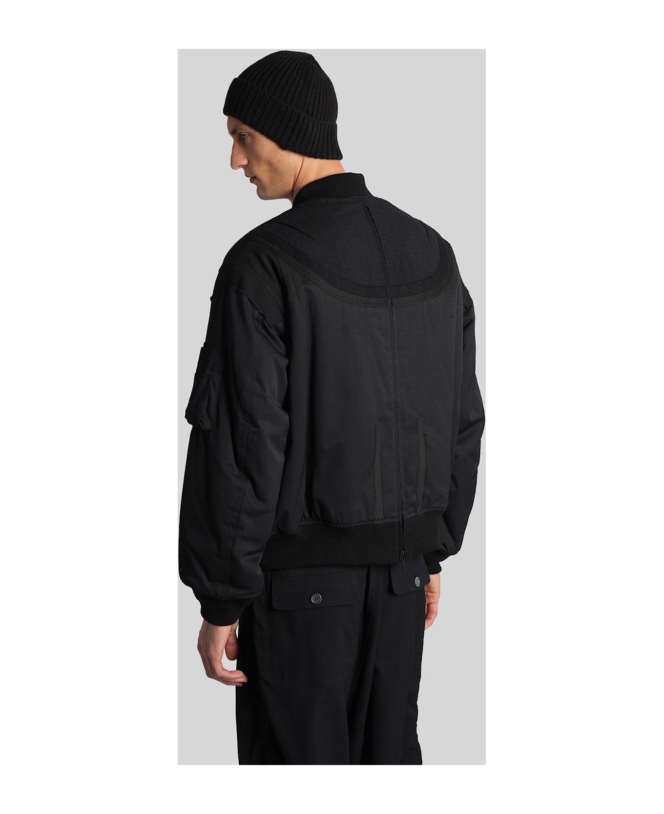 Undercover Jun Takahashi Bomber Jacket In Black Wool - black