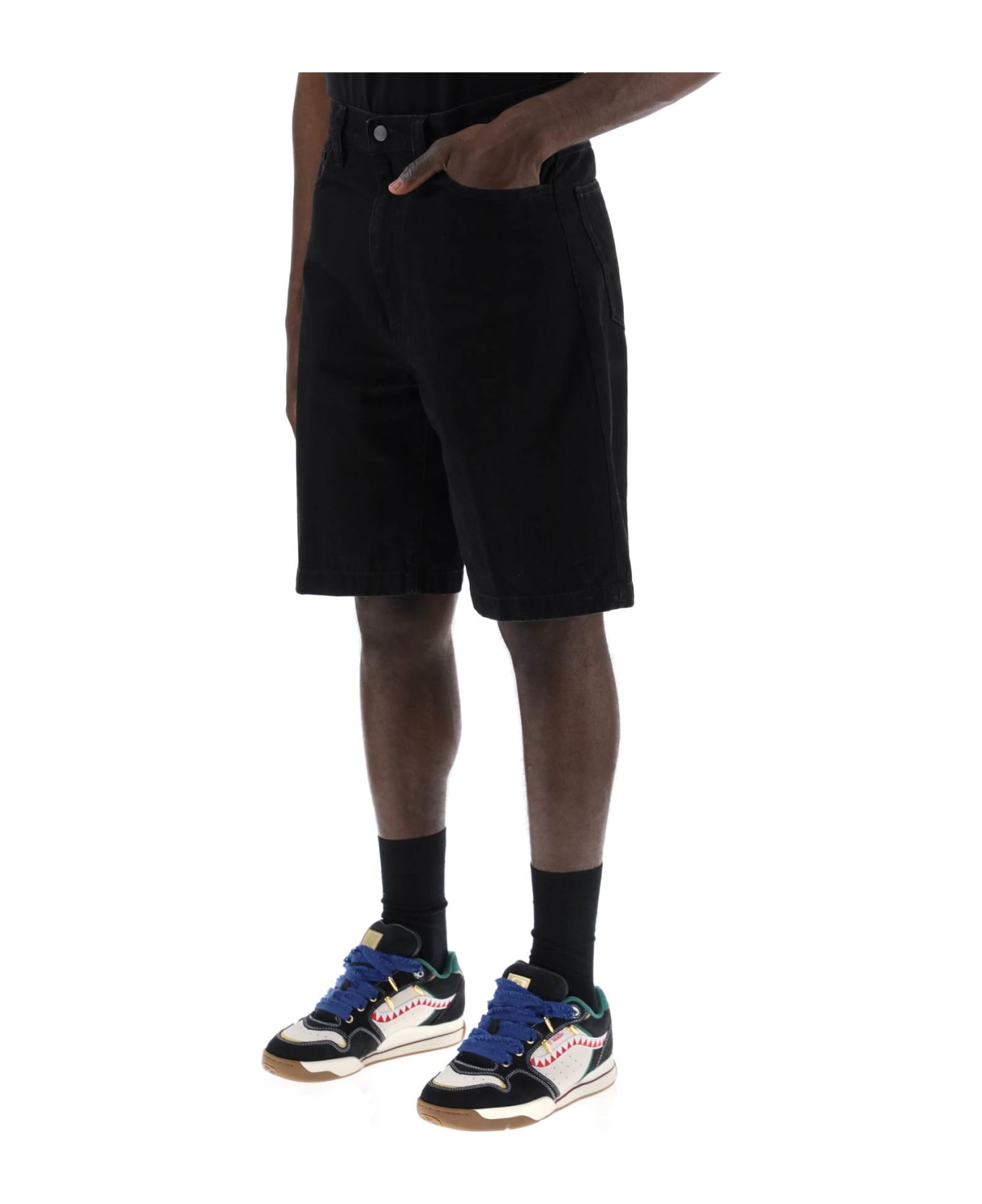 Carhartt Landon Denim Shorts - BLACK (Black) ショートパンツ