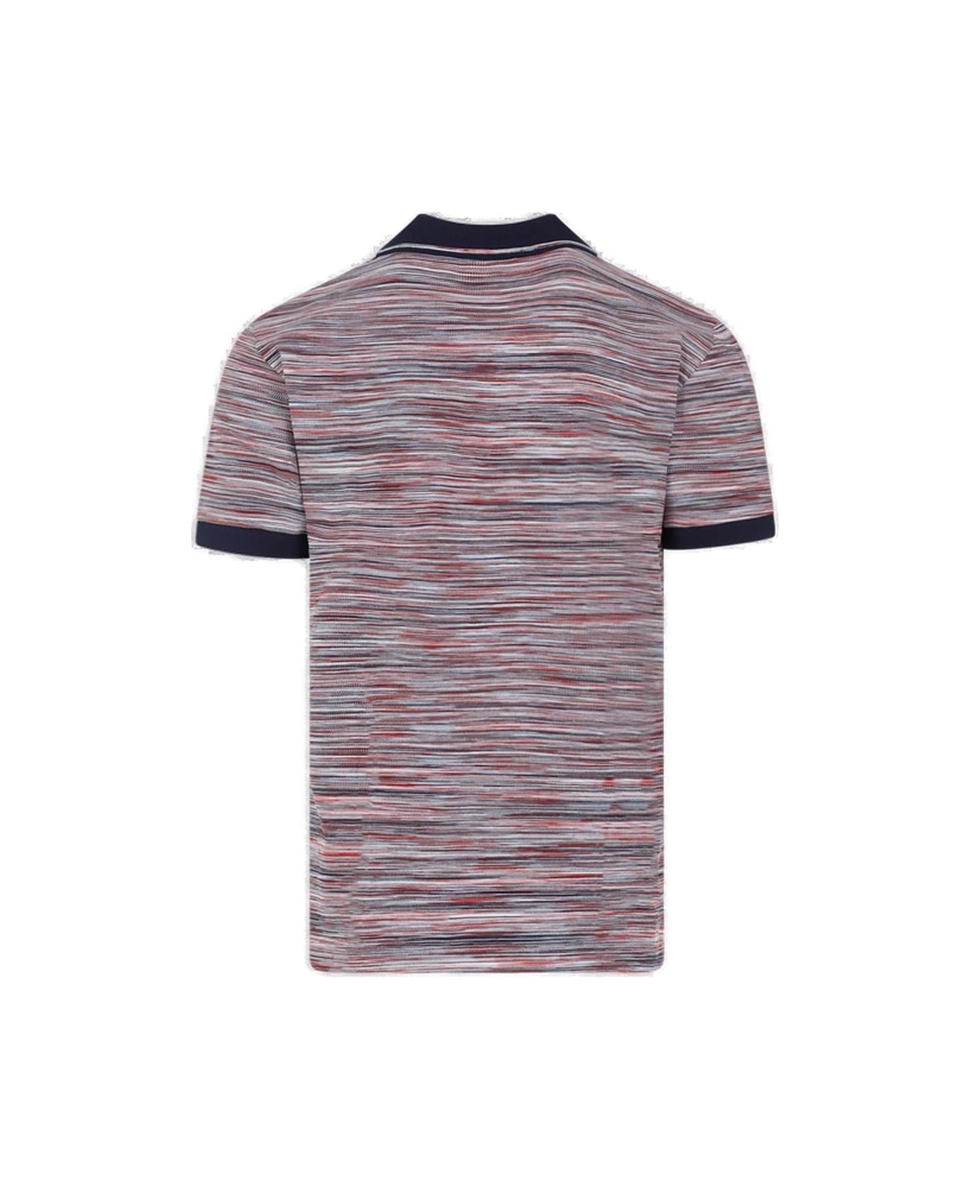 Missoni Classic Collar Short-sleeved Polo Shirt - Red