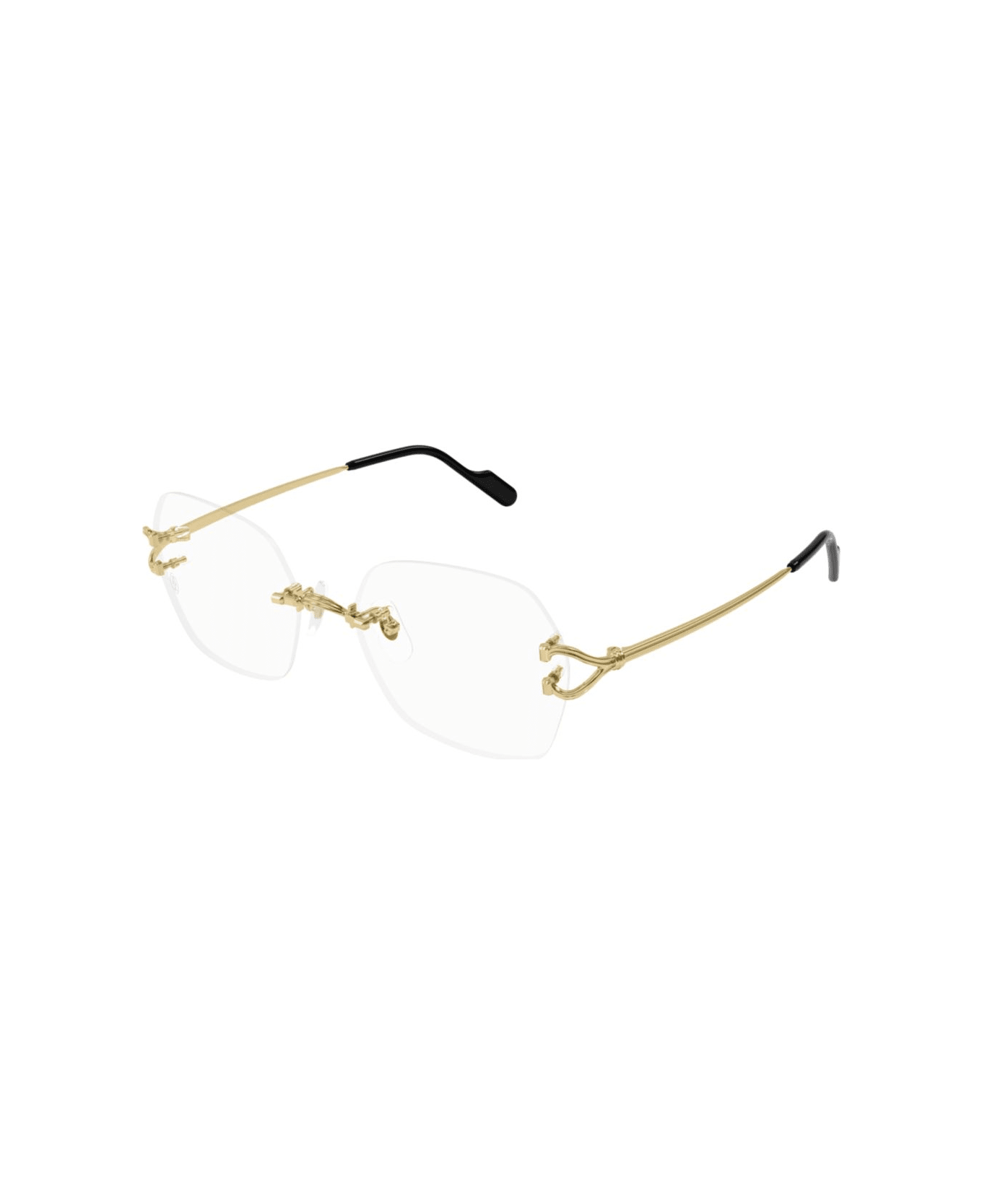 Cartier Eyewear Ct0564o-001gold-gold-transparent - GOLD-GOLD-TRANSPARENT