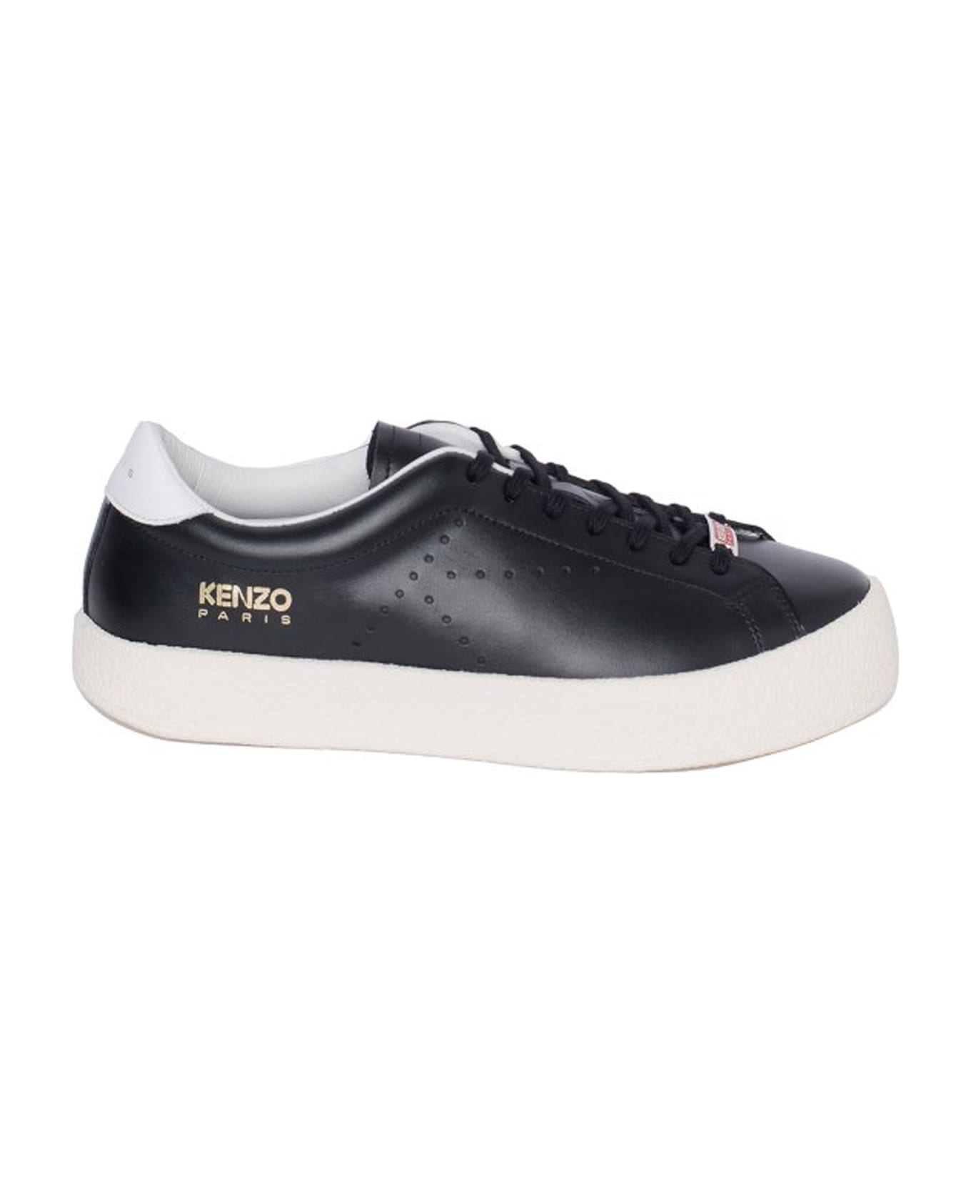 Kenzo Leather Sneakers - Black
