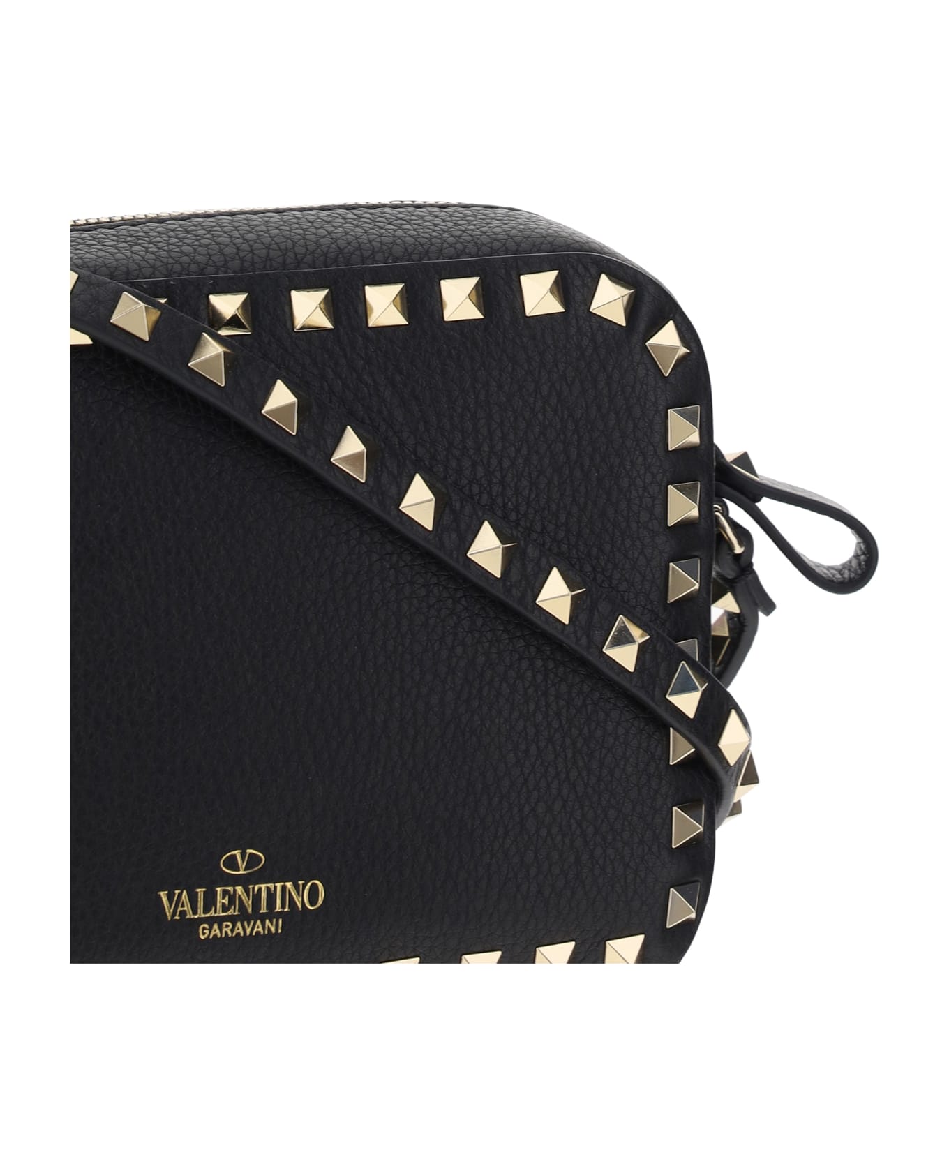 Valentino Garavani Rockstud Shoulder Bag - BLACK