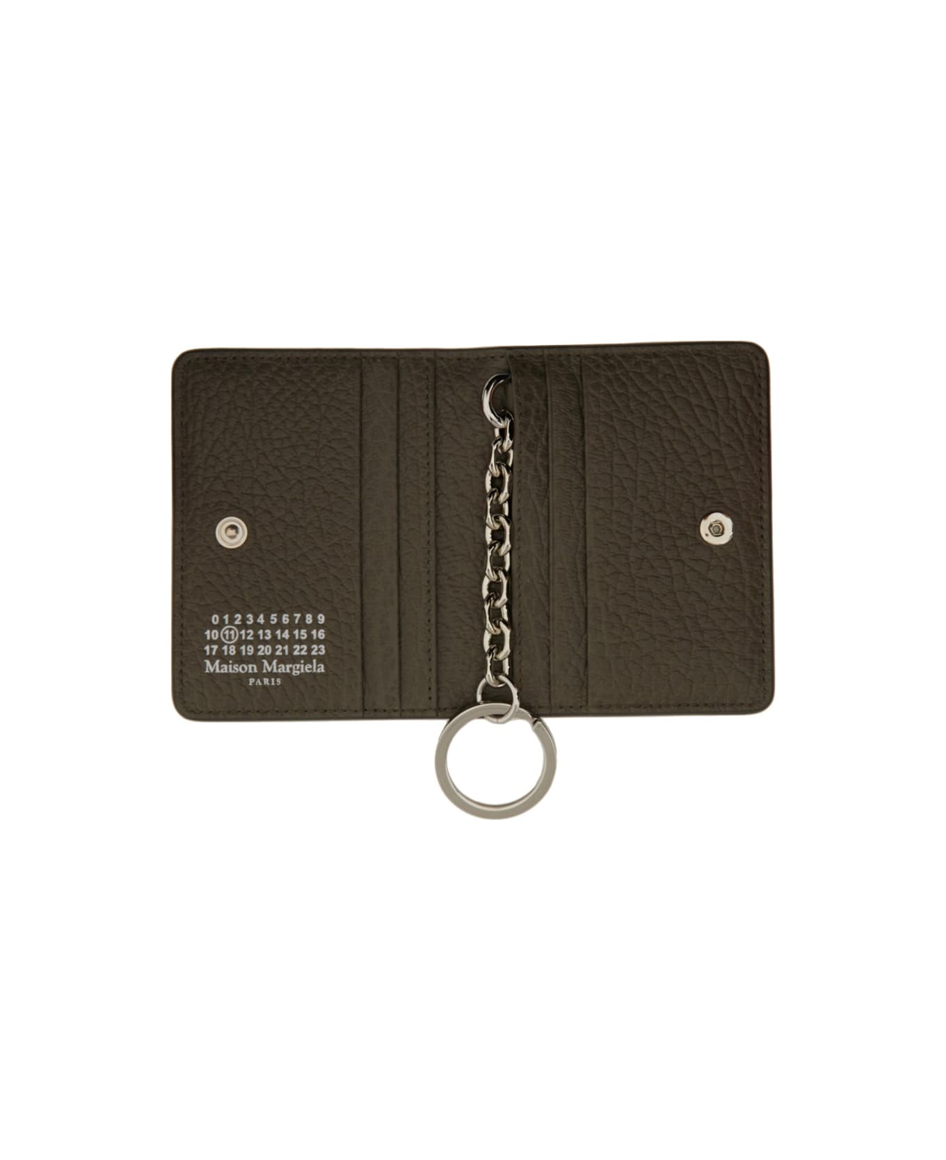 Maison Margiela Bifold Wallet With Key Ring - GREEN