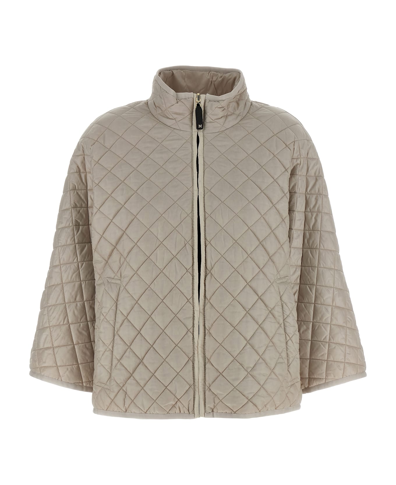 Max Mara The Cube 'delfina' Reversible Hood - Gray