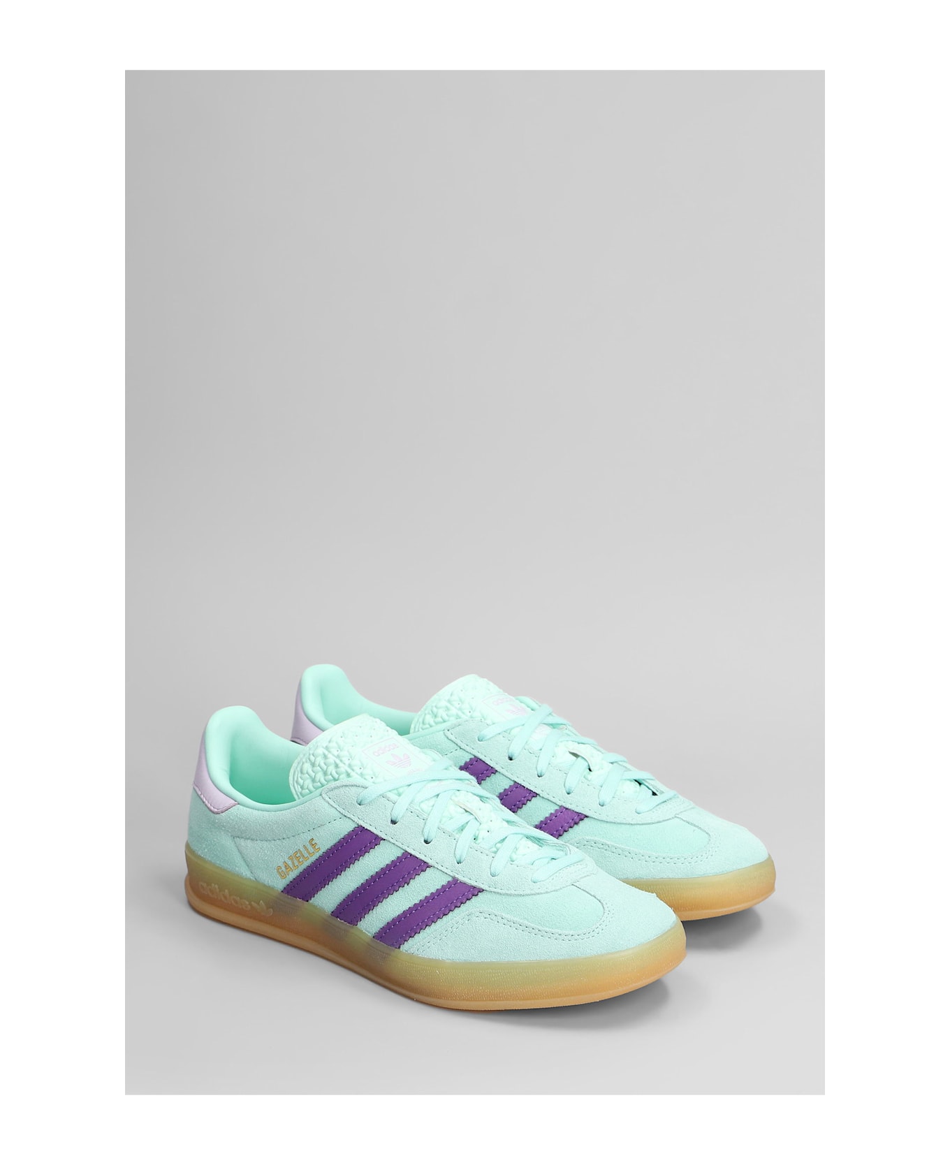 Adidas Gazelle Indoor Sneakers In Green Suede - green