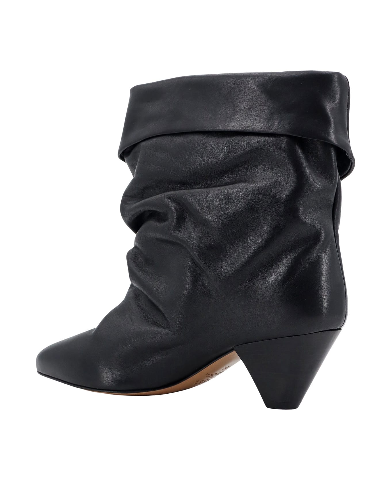 Isabel Marant Ryska Low Heels Ankle Boots - Black