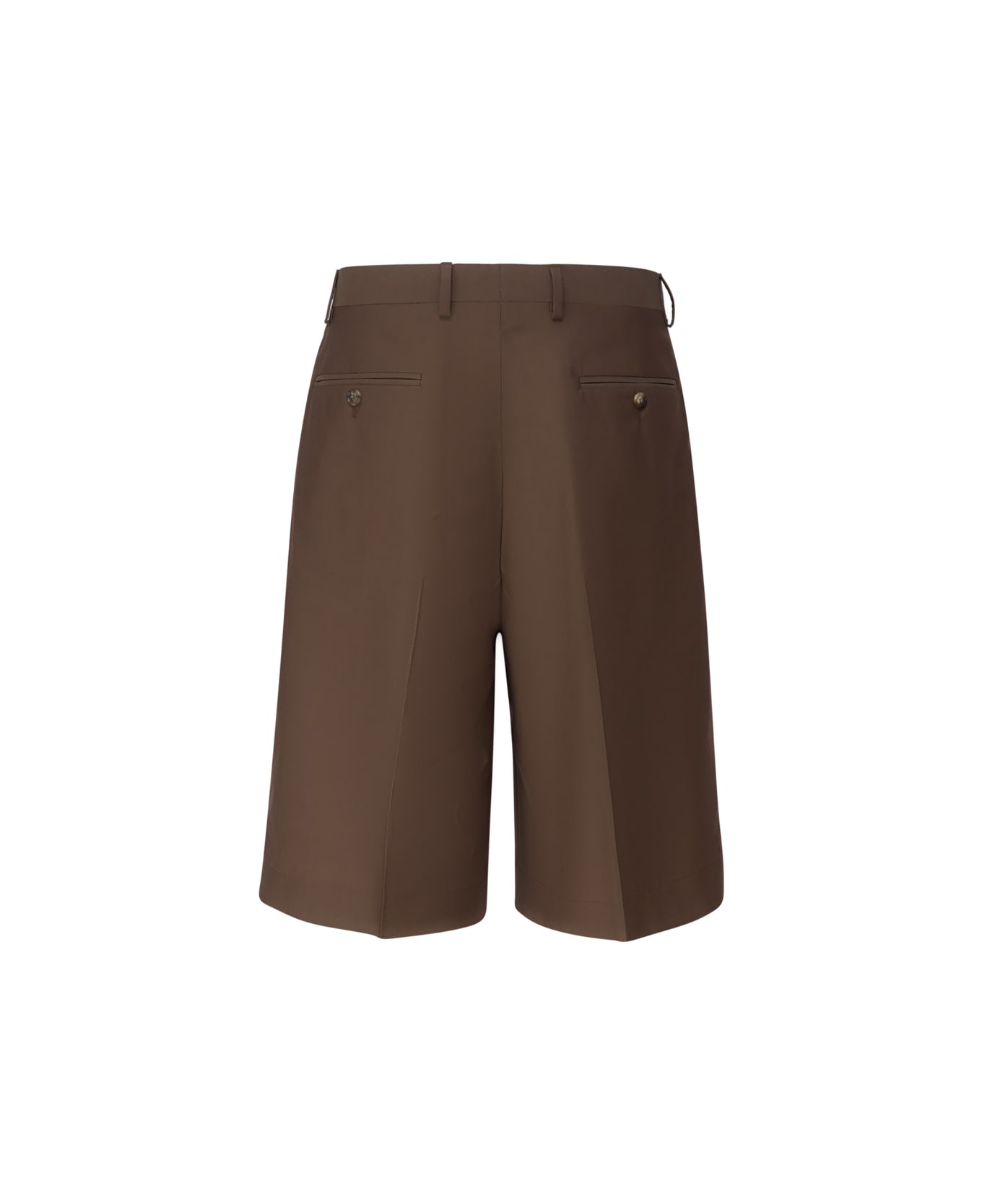 Lardini Bermuda Shorts With Pleats - Brown