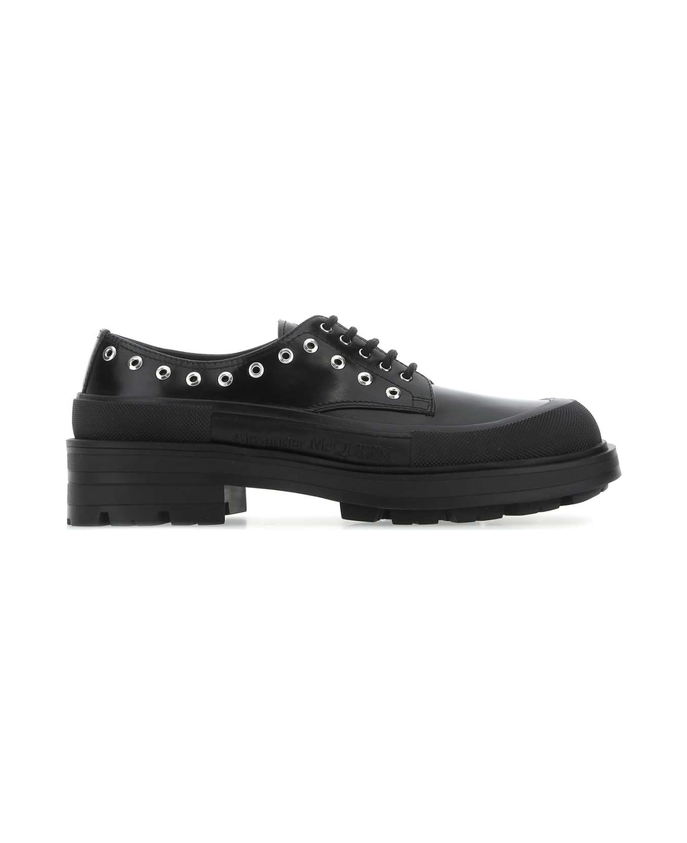 Alexander McQueen Black Leather Lace-up Shoes - 1081
