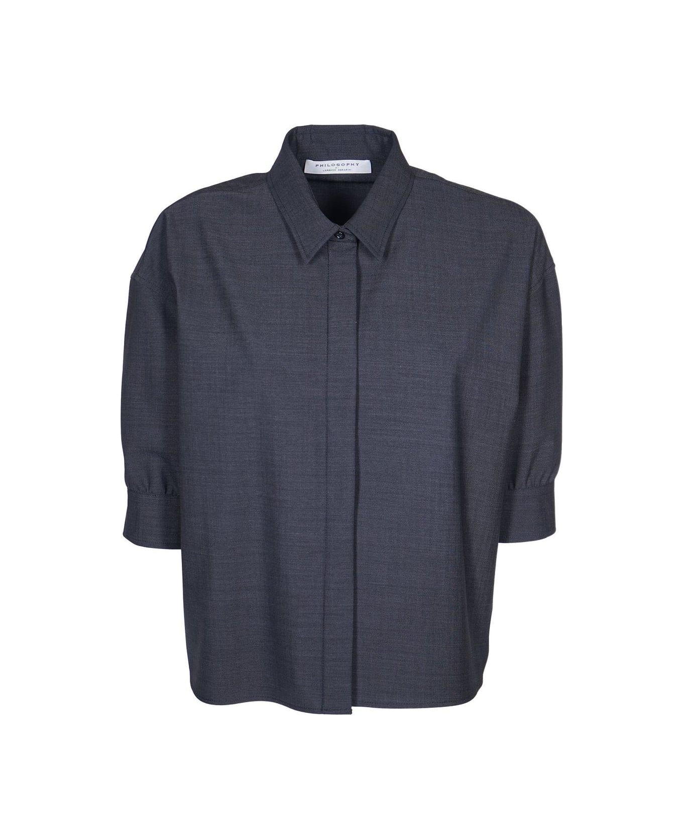 Philosophy di Lorenzo Serafini Straight Hem Puff-sleeved Shirt Philosophy di Lorenzo Serafini