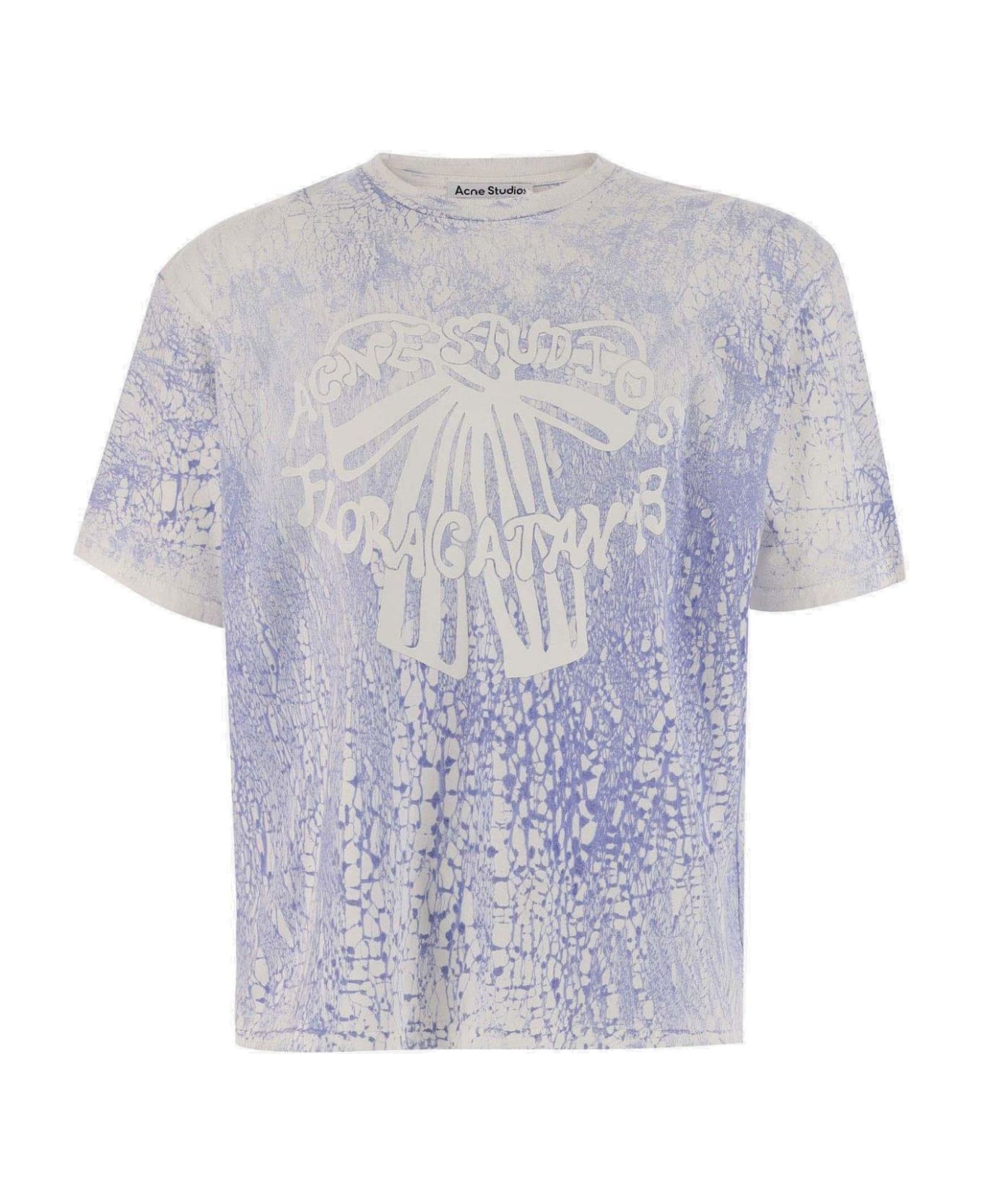 Acne Studios Plaster Print T-shirt - Blu sbiadito