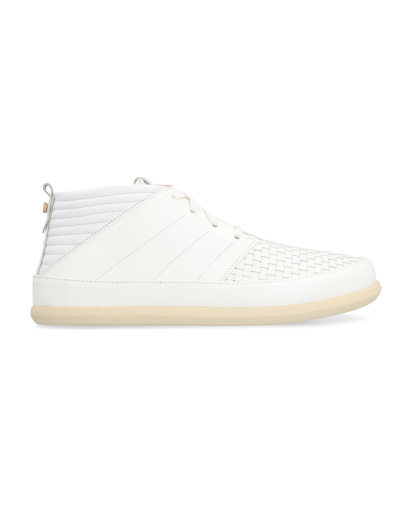 Volta Leather Mid-top Sneakers - White