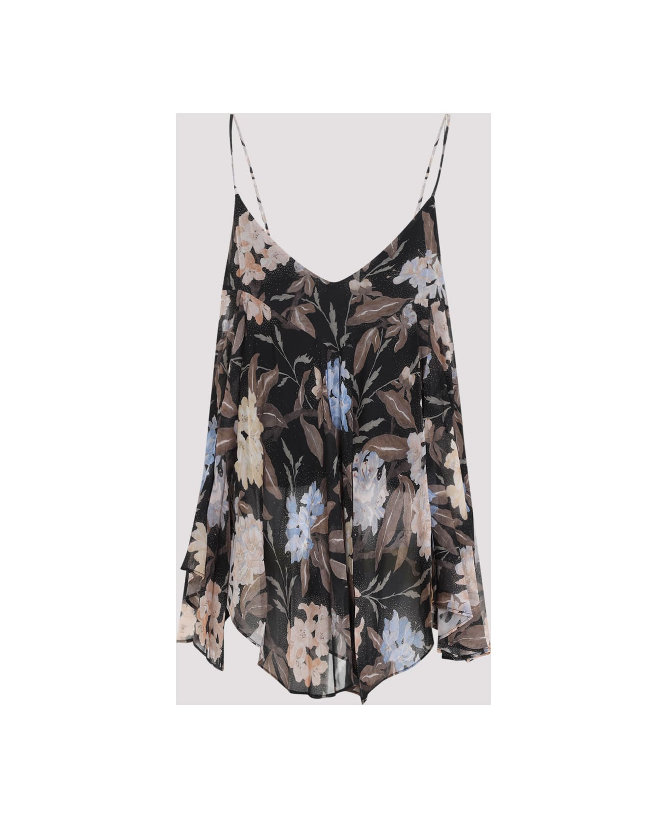 Zimmermann Eden Handkerchief Top - Black Inca Lily