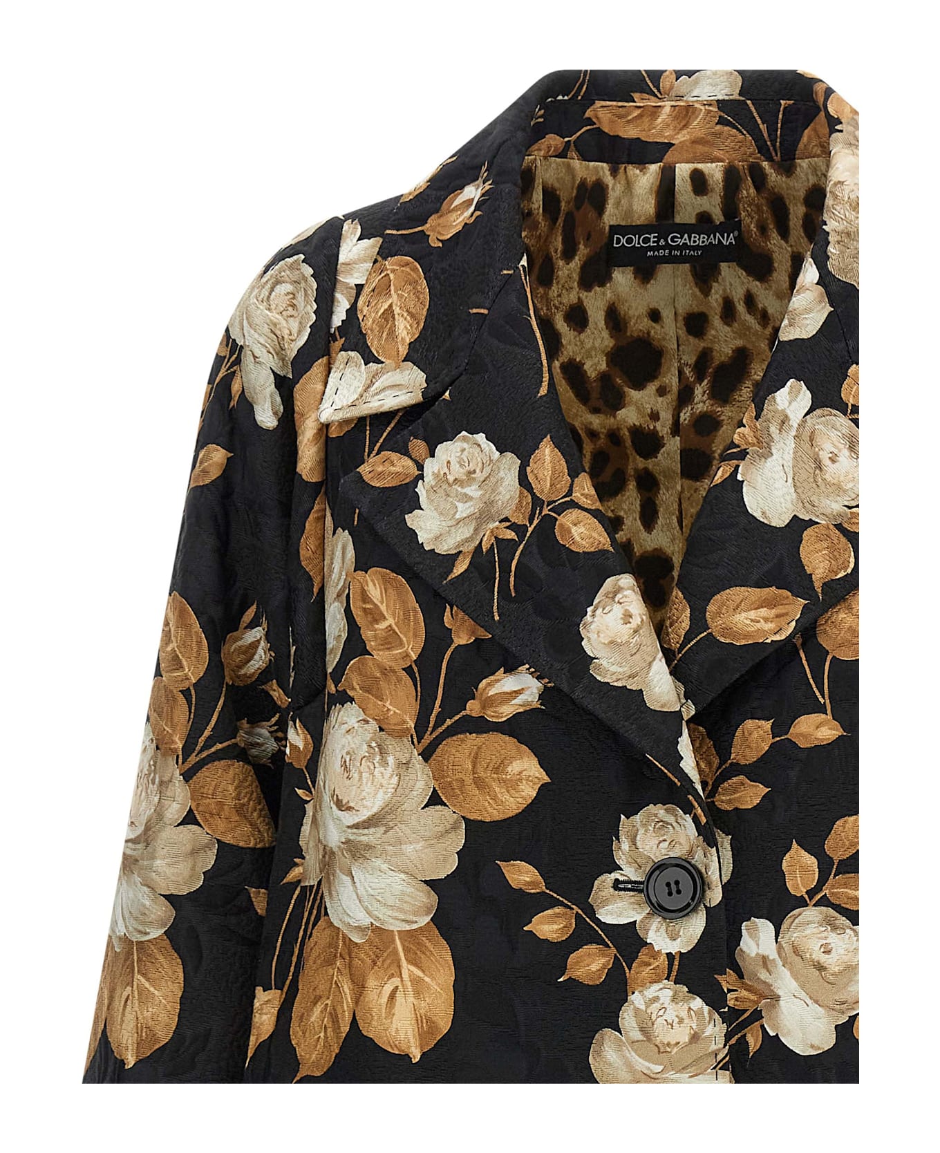 Dolce 
Gabbana Brocade Coat - Multicolor