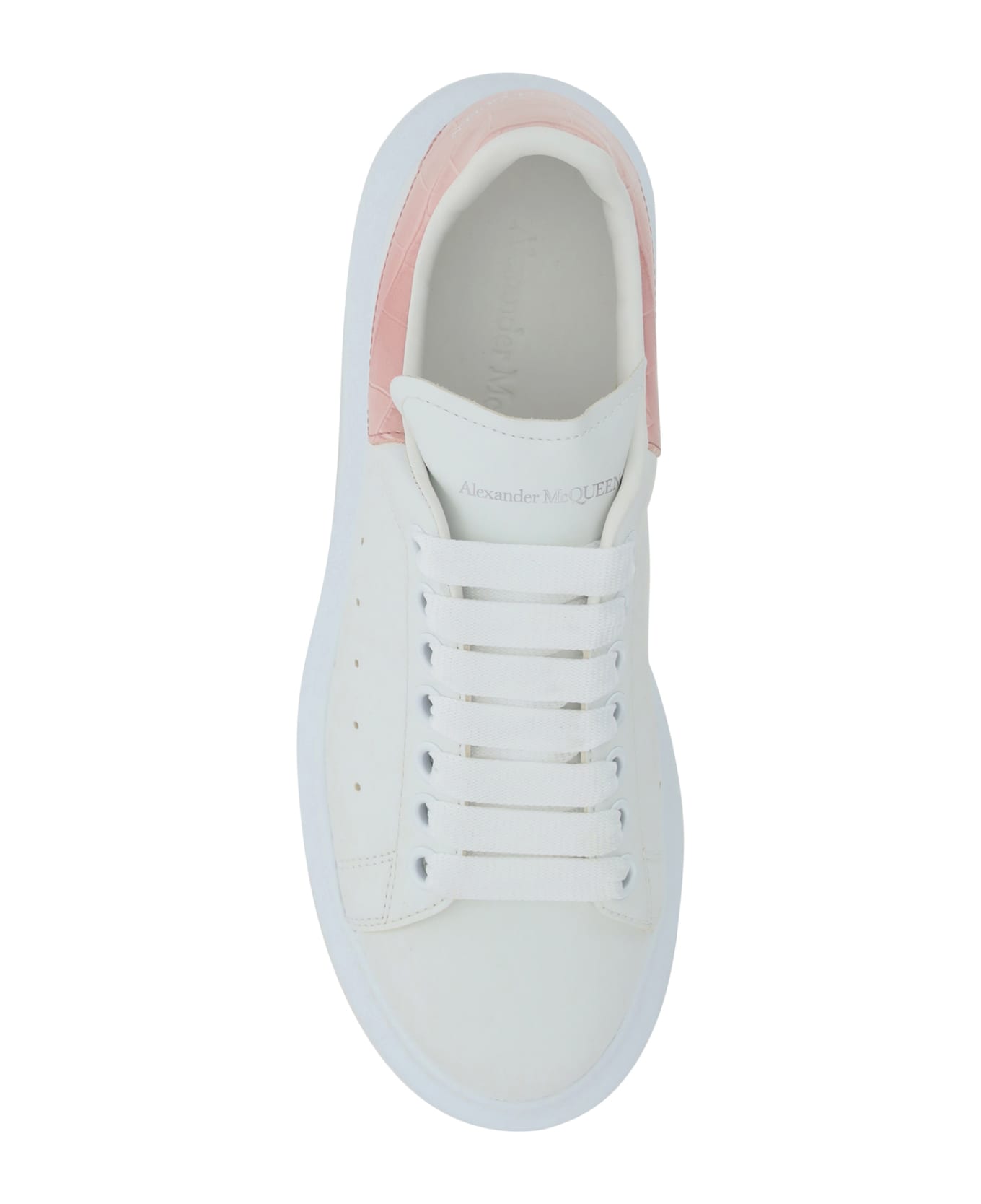 Alexander McQueen Calfskin Sneakers - White Clay