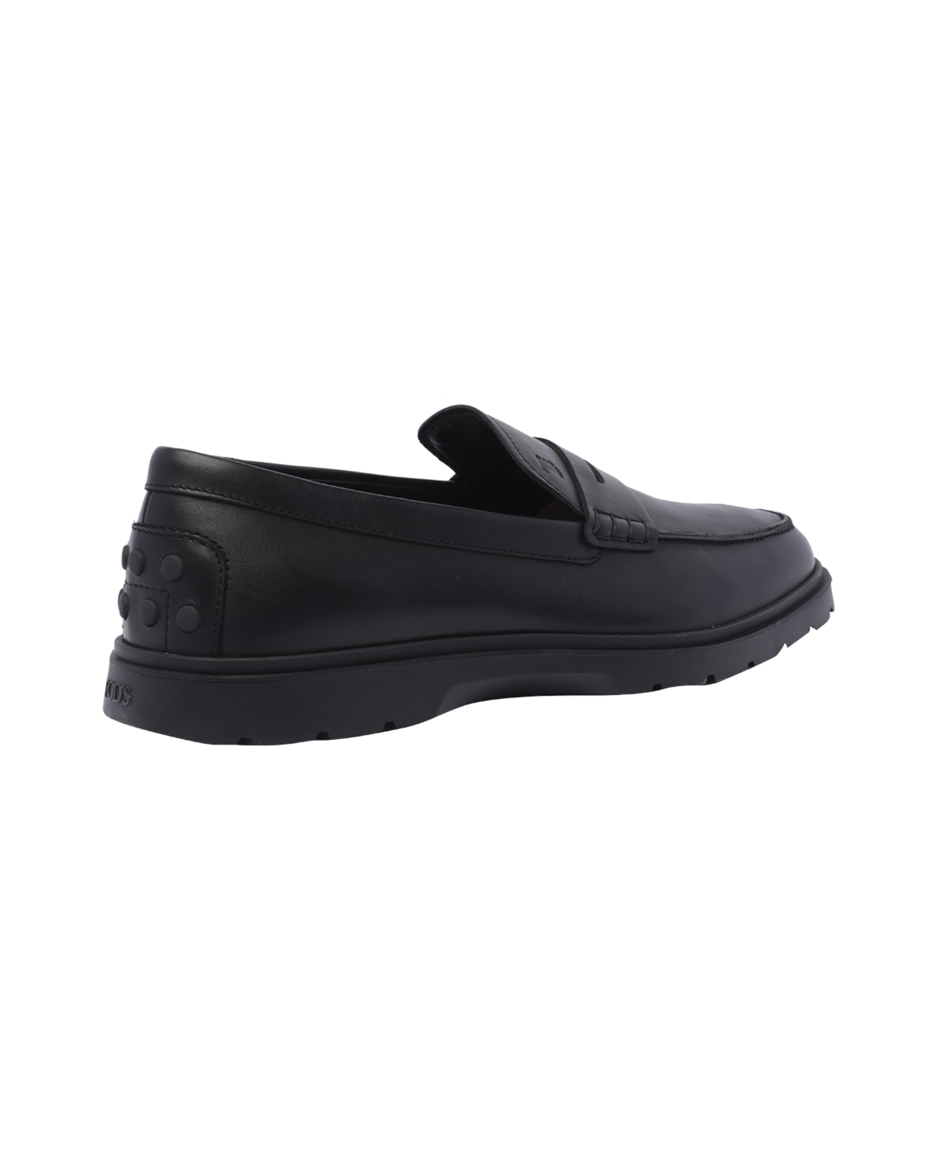 Tod's Leather Loafers - Black