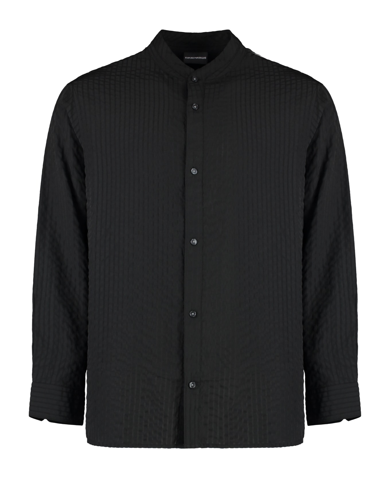 Emporio Armani Technical Fabric Shirt - black シャツ