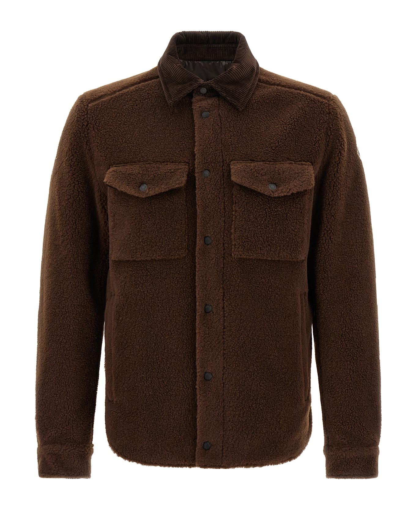 Moncler Teddy-effect Jacket - Brown