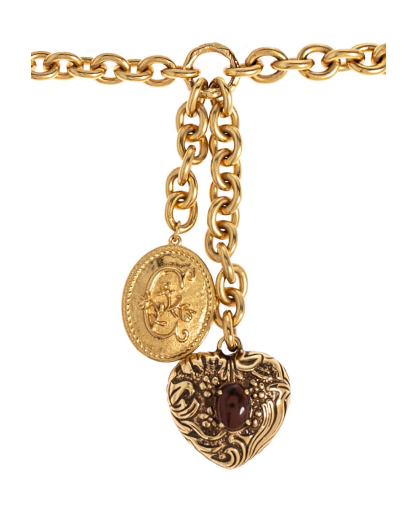 Chloé Brass Belt With Pendants - GOLD