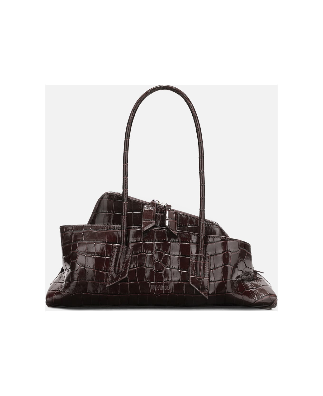 The Attico La Paseggiata Small Top Handle - Brown