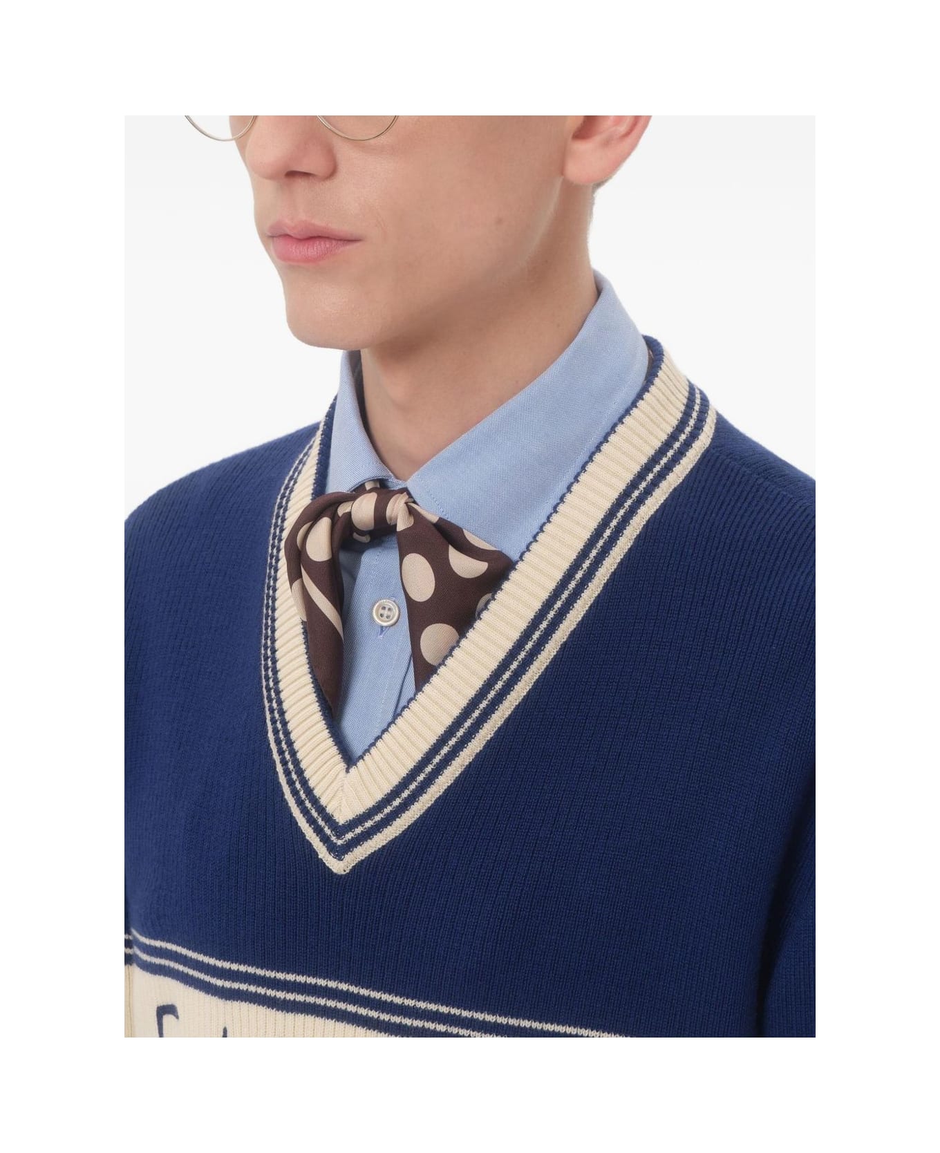 Valentino Garavani Chez Valentino Cotton And Wool Beanie - White