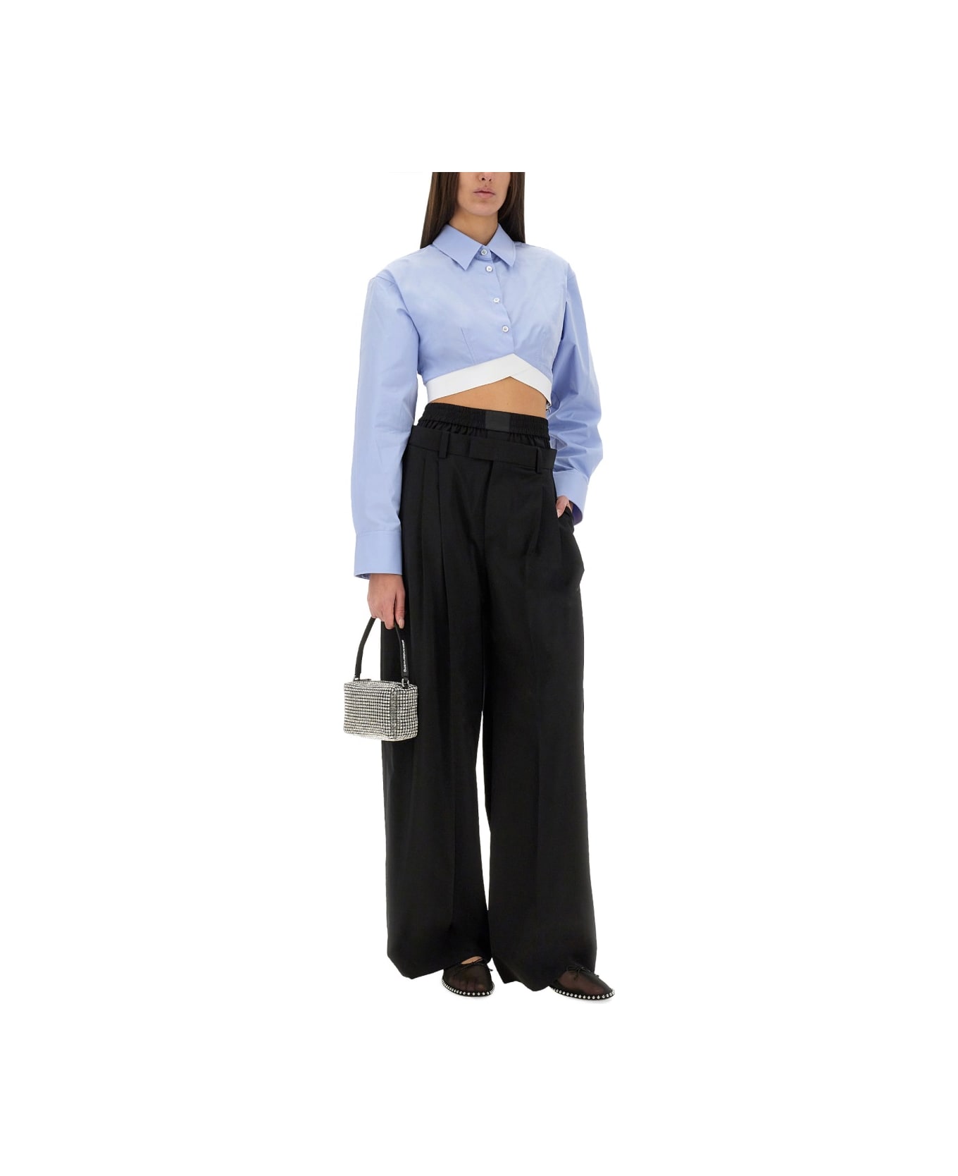 Alexander Wang Cropped Shirt - AZURE