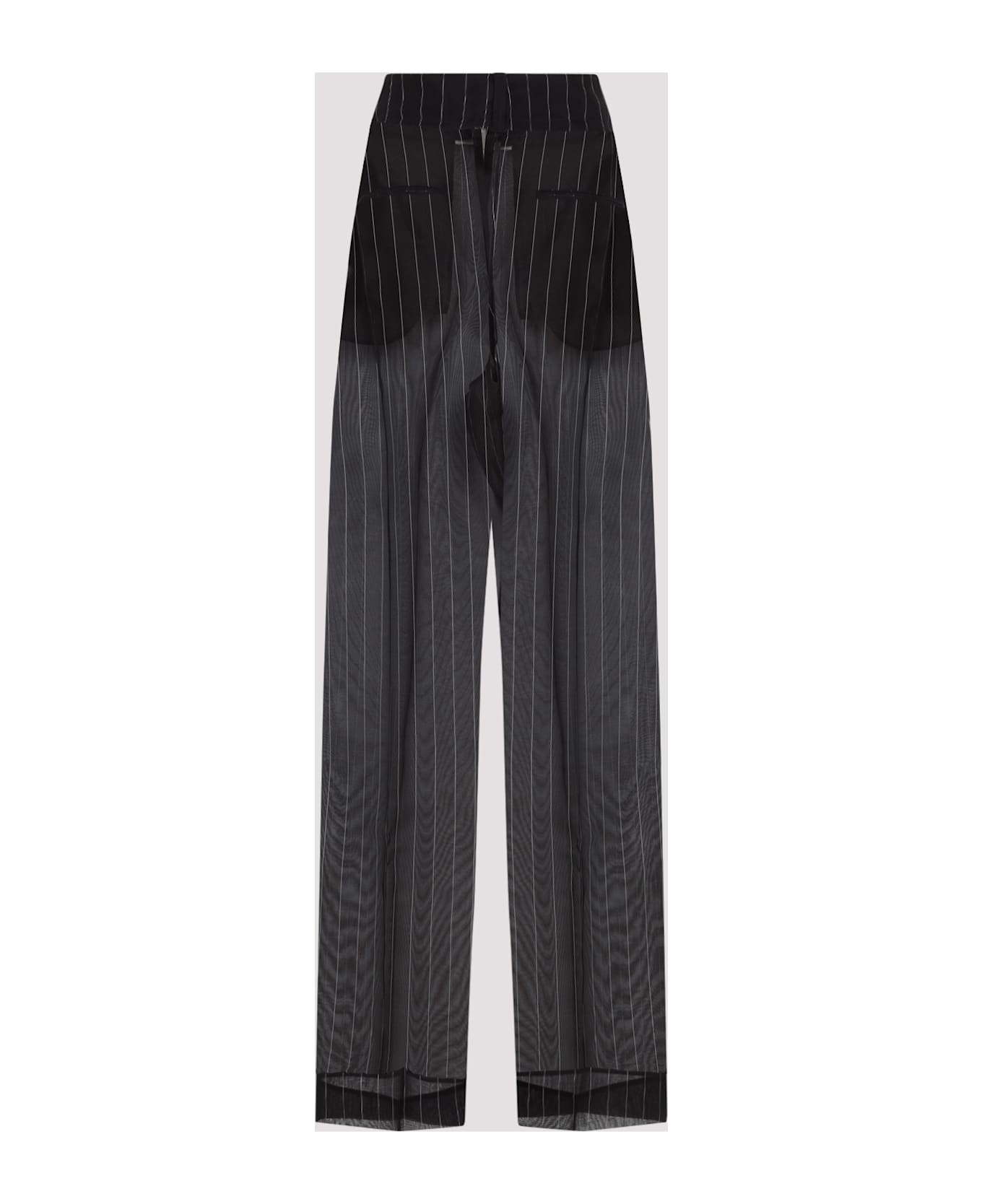 Khaite Lenton Pants - Black White Stripe