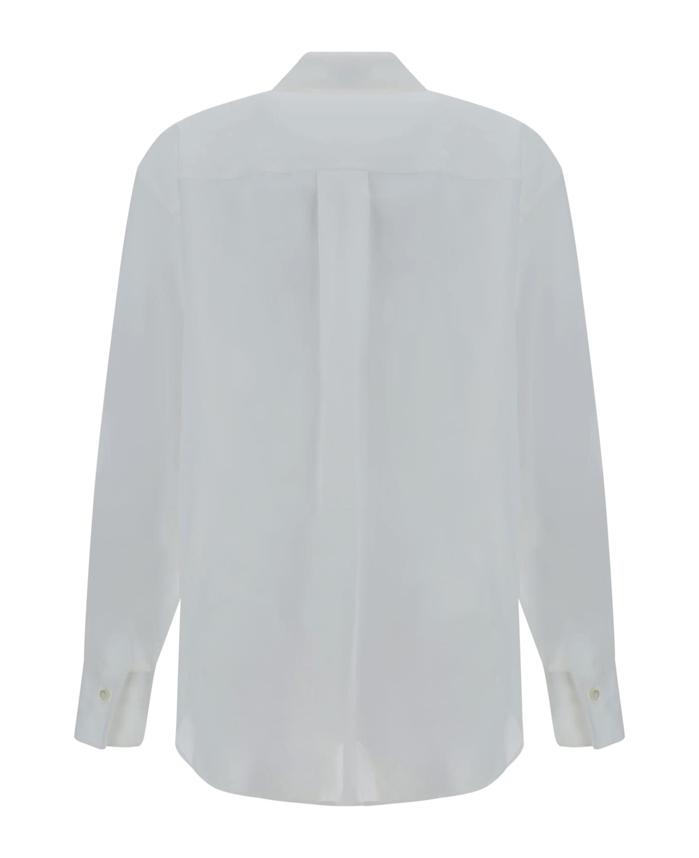 Brunello Cucinelli Floral Embroidery Shirt - Bianco Ottico シャツ