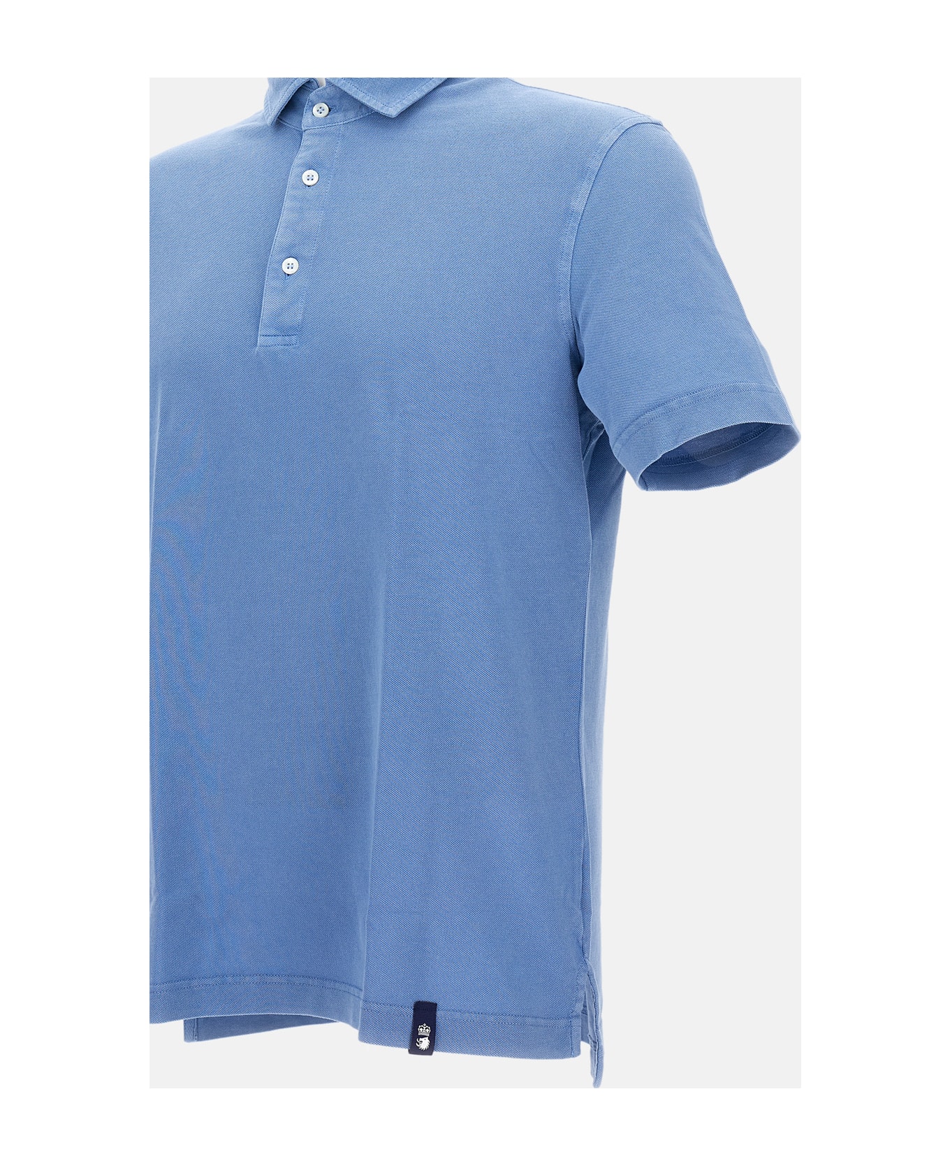 Drumohr Polo Piquet - Clear Blue